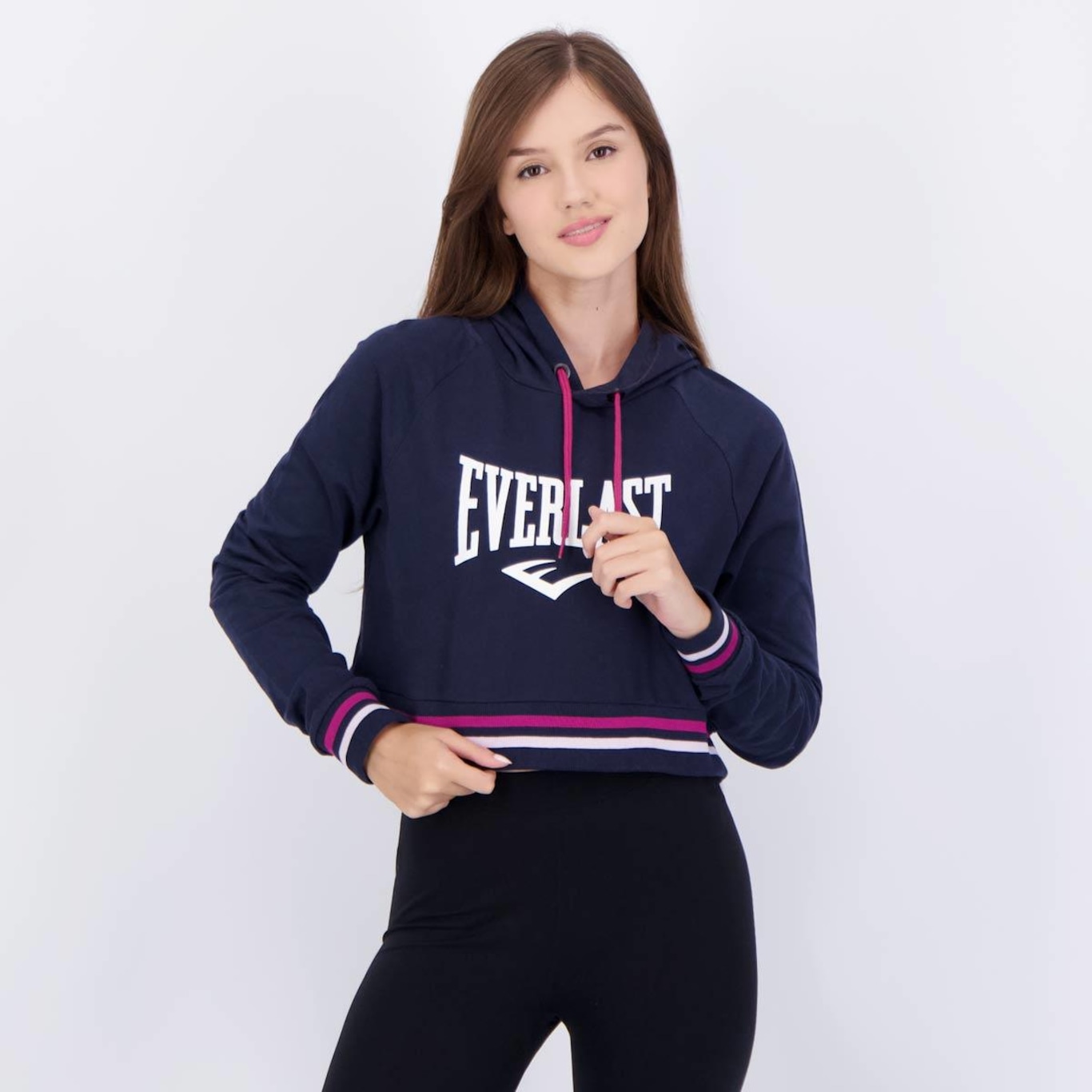 Blusão Cropped Manga Longa Everlast Feminino - Foto 1