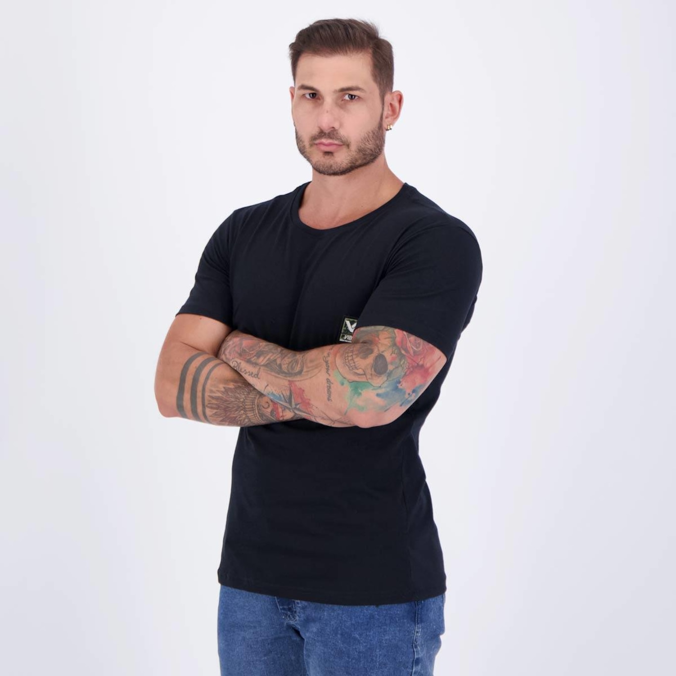 Camiseta Vibe Casual Masculina - Foto 3