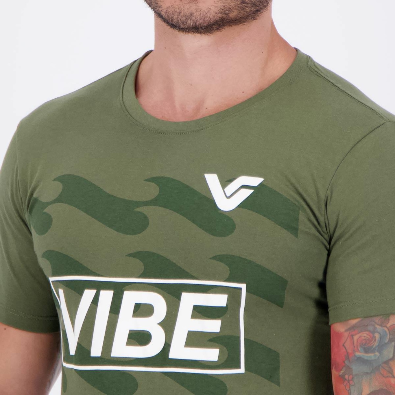 Camiseta Vibe Casual Masculina - Foto 5