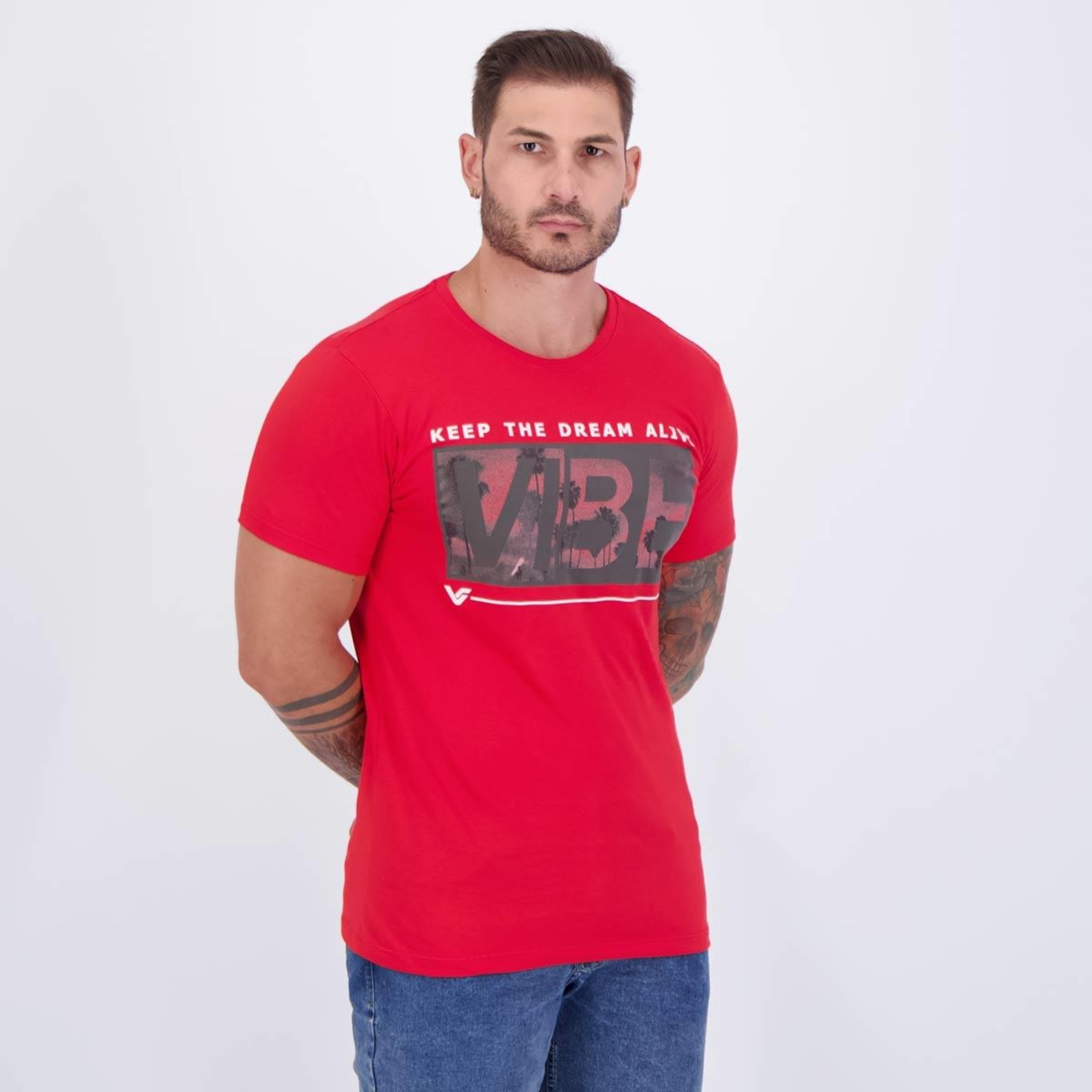 Camiseta Vibe Casual Masculina - Foto 2