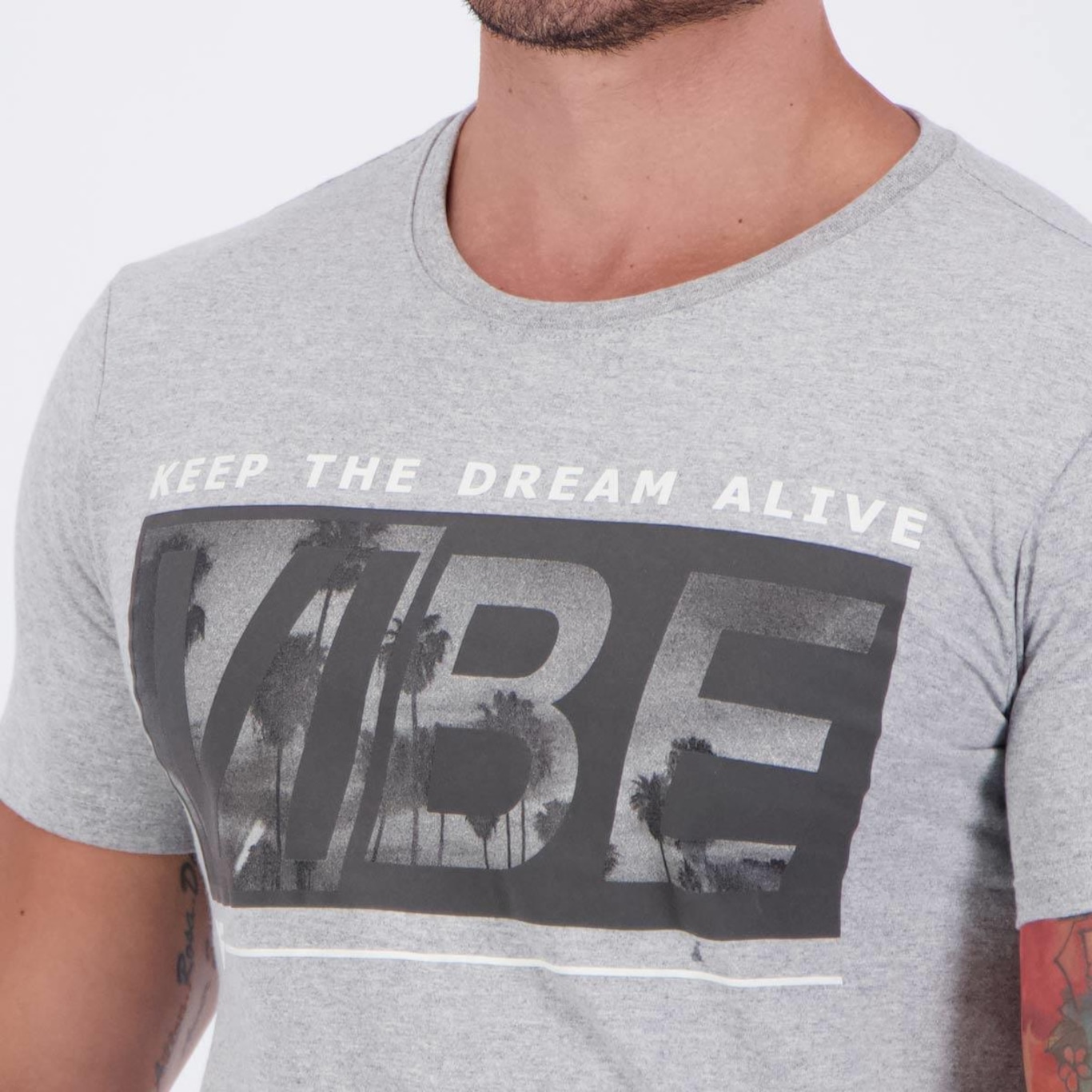 Camiseta Vibe Casual Masculina - Foto 5