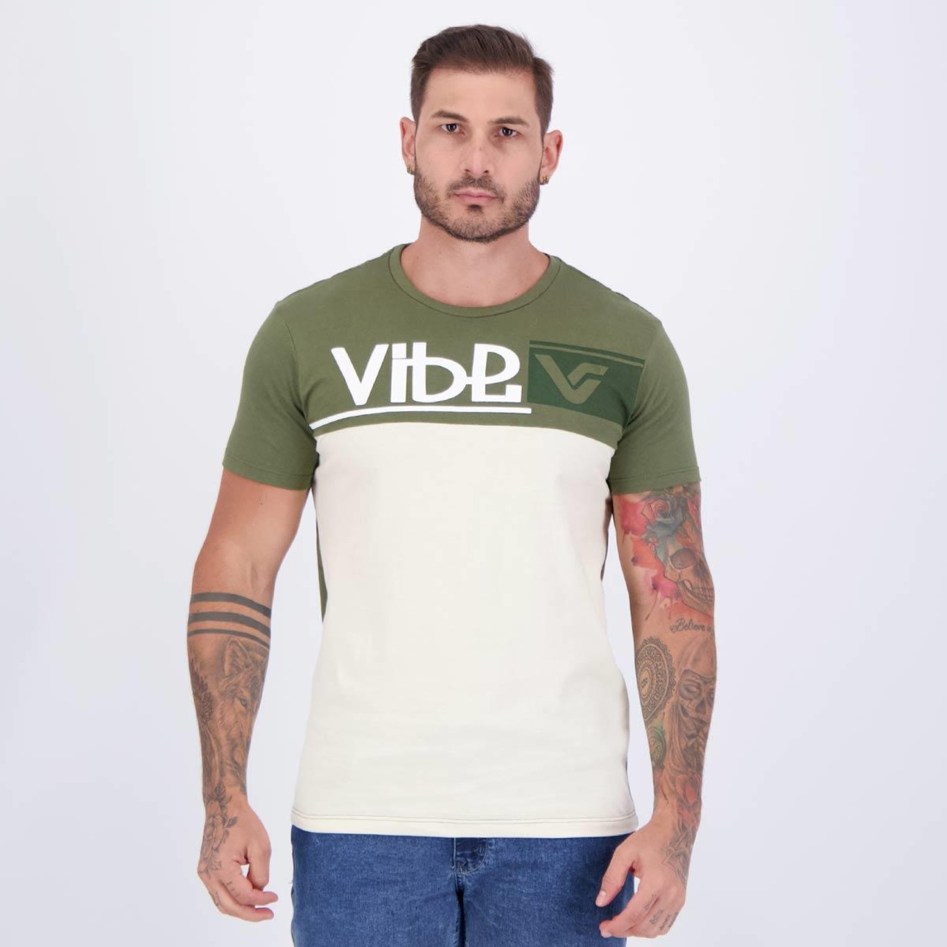 Camiseta Vibe Casual Masculina - Foto 1