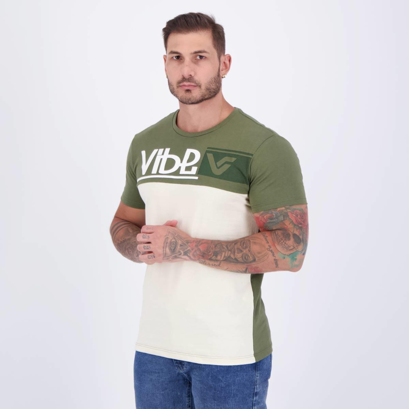 Camiseta Vibe Casual Masculina - Foto 3