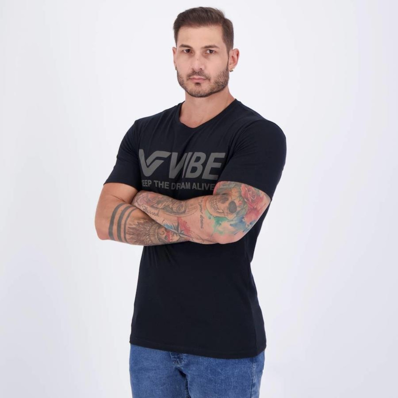 Camiseta Vibe Basic - Masculina - Foto 3