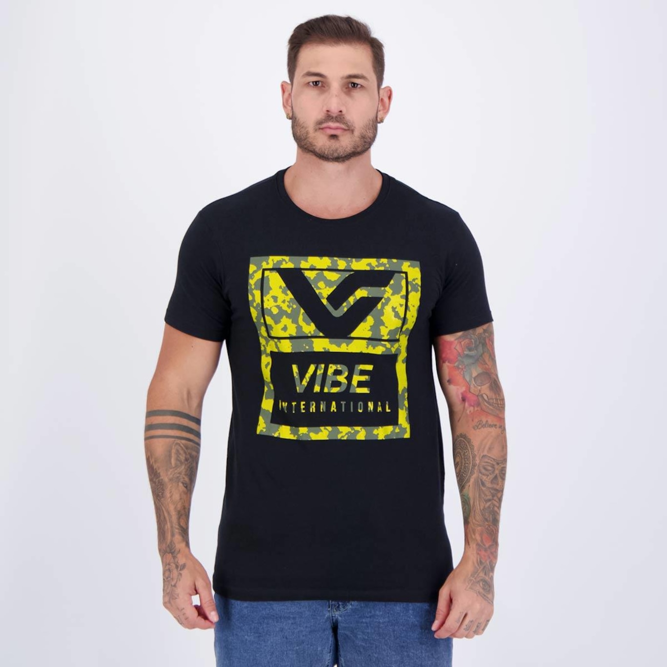 Camiseta Vibe Casual Masculina - Foto 1