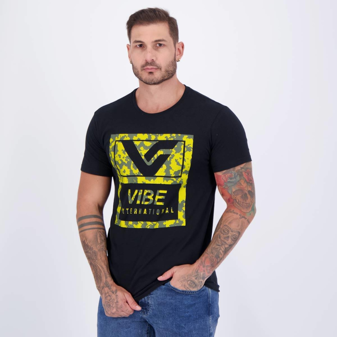 Camiseta Vibe Casual Masculina - Foto 3