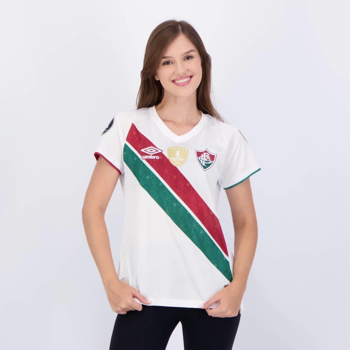 Camisa do Fluminense Ii 2024 Umbro Jogador Patch Libertadores - Feminina - Foto 1