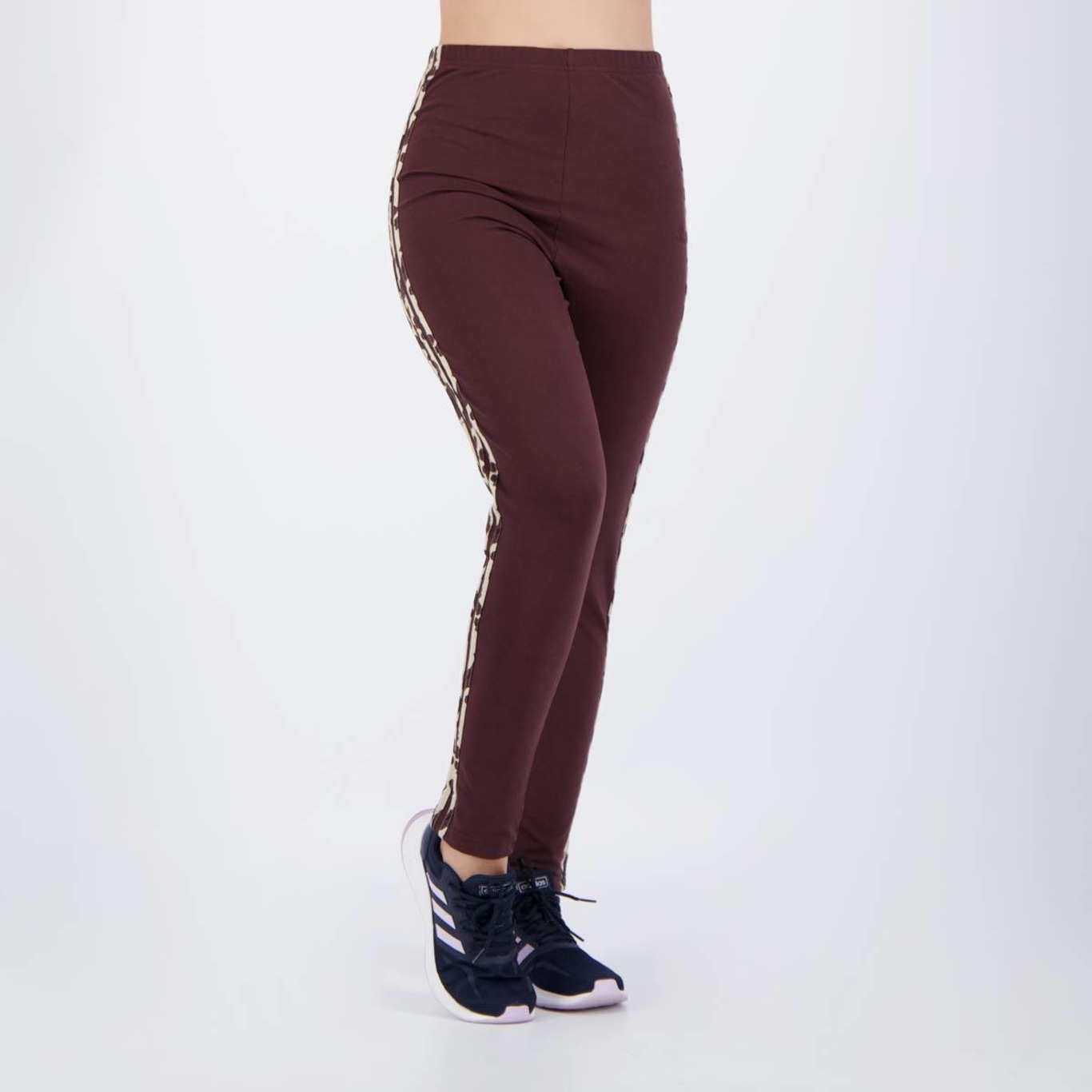 Calça Legging adidas 3S Animal Print - Feminina - Foto 2