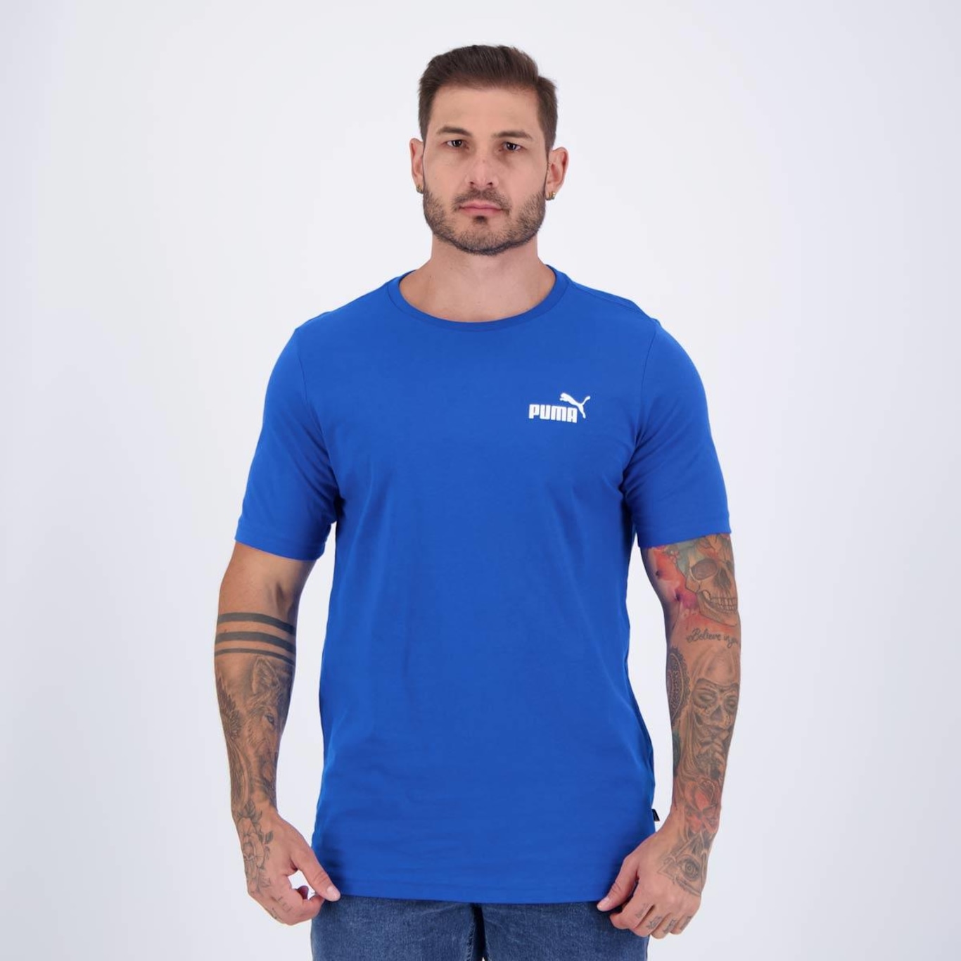 Camiseta Puma Ess Small Logo - Masculina - Foto 1