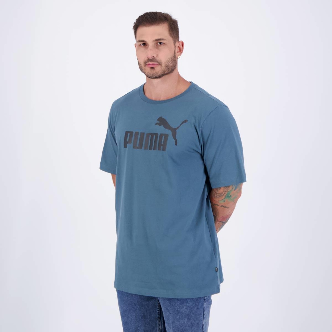 Camiseta Puma Ess Logo Ii - Masculina - Foto 2