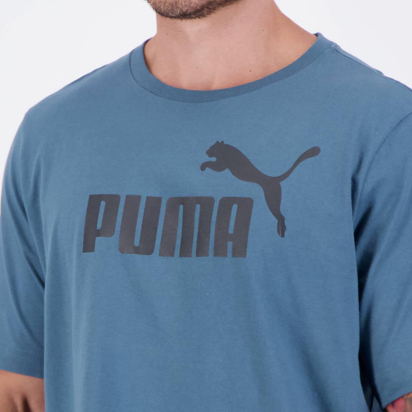 Camiseta Puma Ess Logo Ii - Masculina - Foto 4