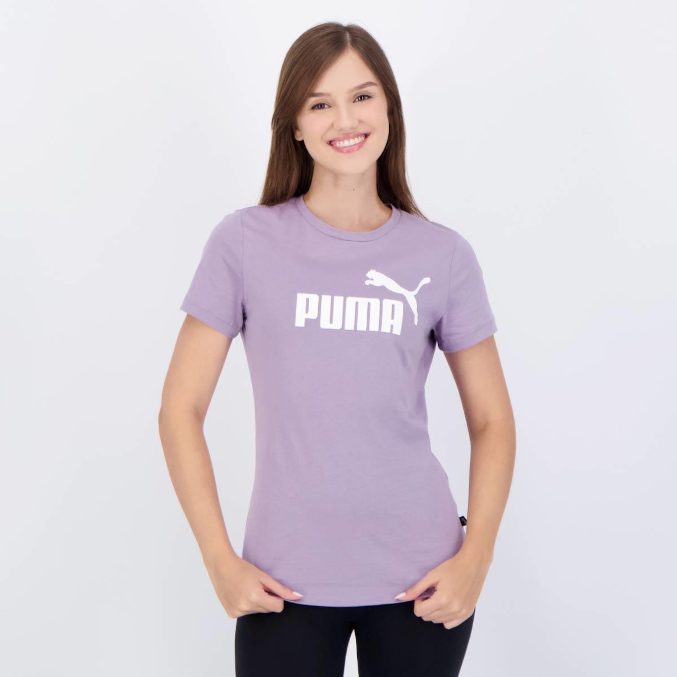 Camiseta Puma Ess Logo Tee - Feminina - Foto 1