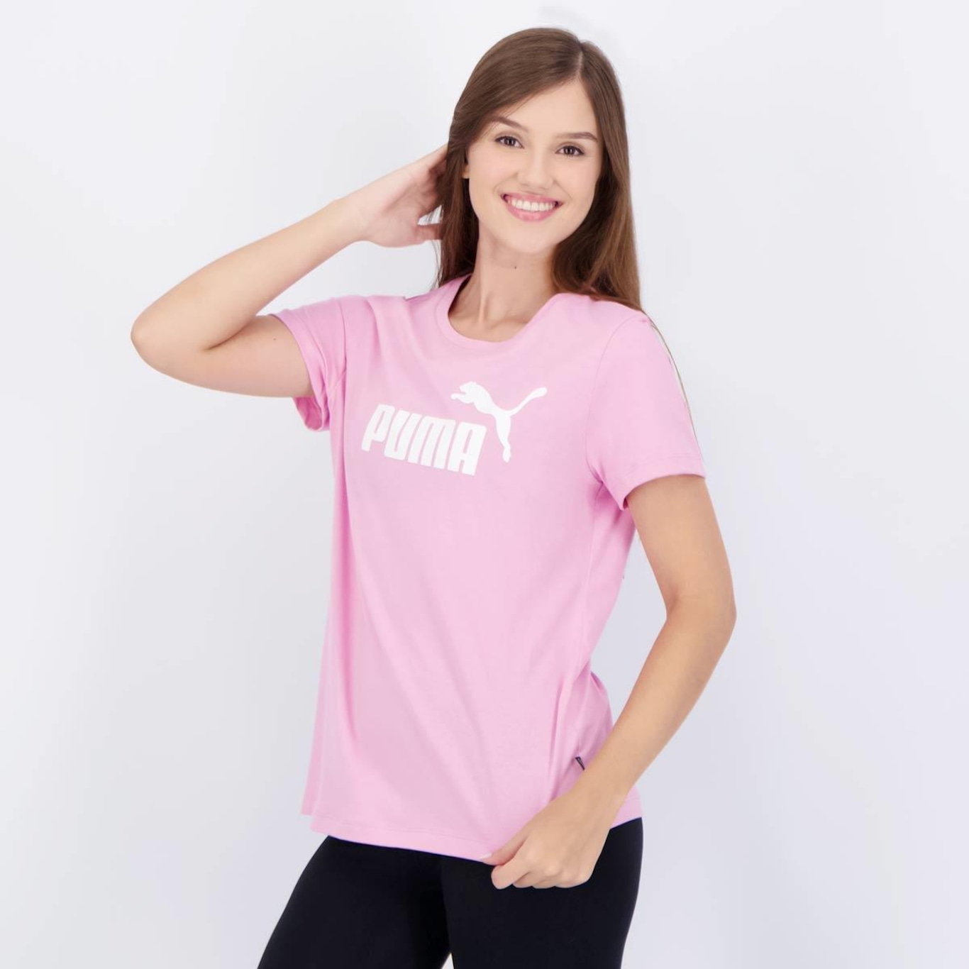 Camiseta Puma Ess Logo Tee - Feminina - Foto 3