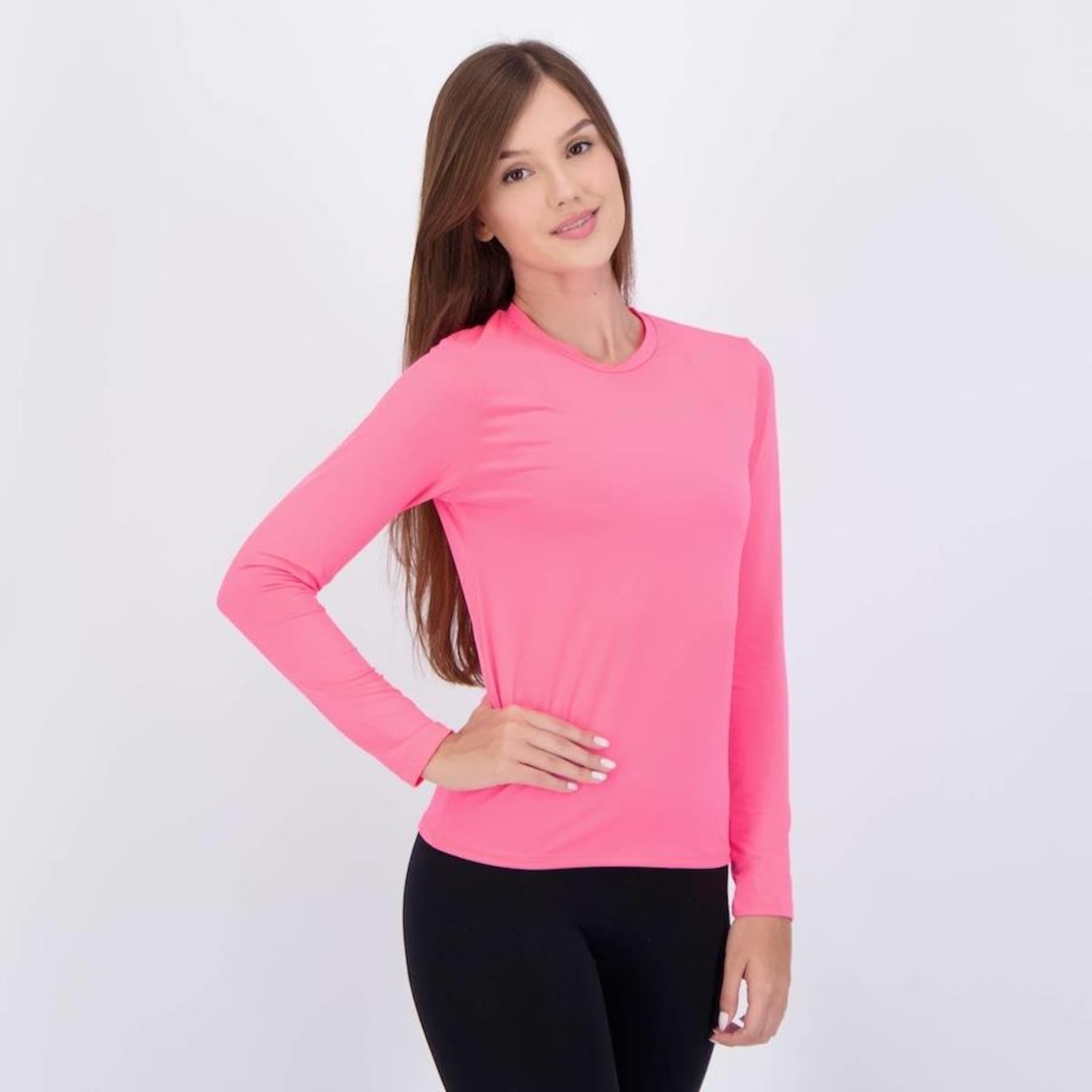 Camiseta Selene Manga Longa Uv50+ Sport - Feminina - Foto 2