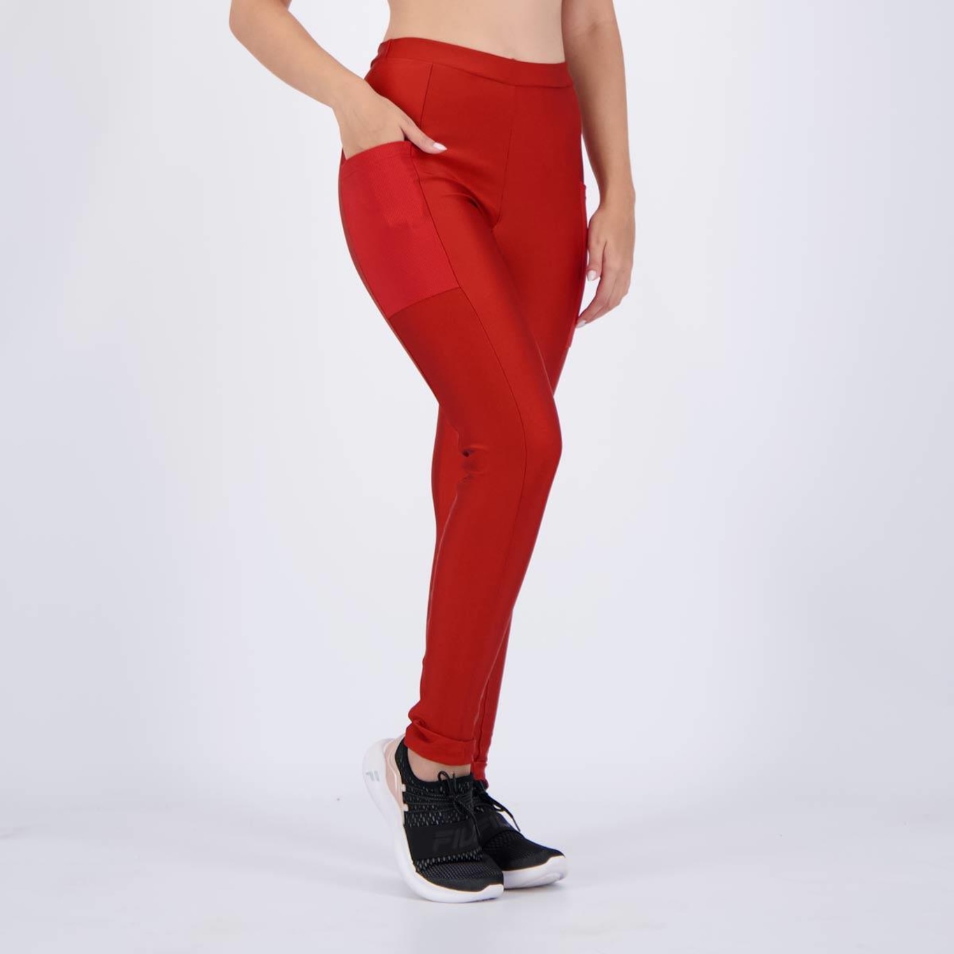 Calça Legging Selene com Recorte e Bolso Lateral - Feminina - Foto 2