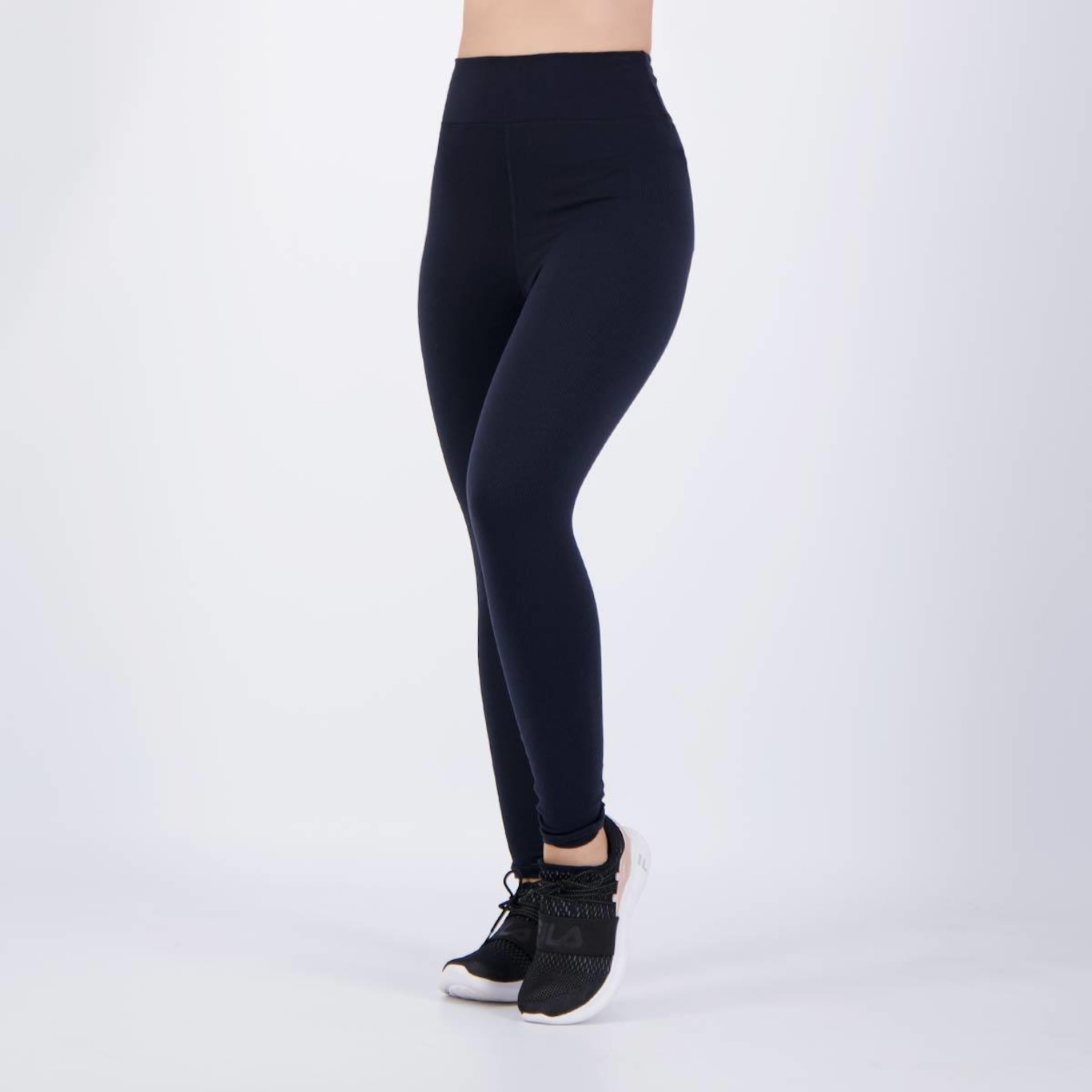 Calça Legging Fila Life Ribbed - Feminina - Foto 1