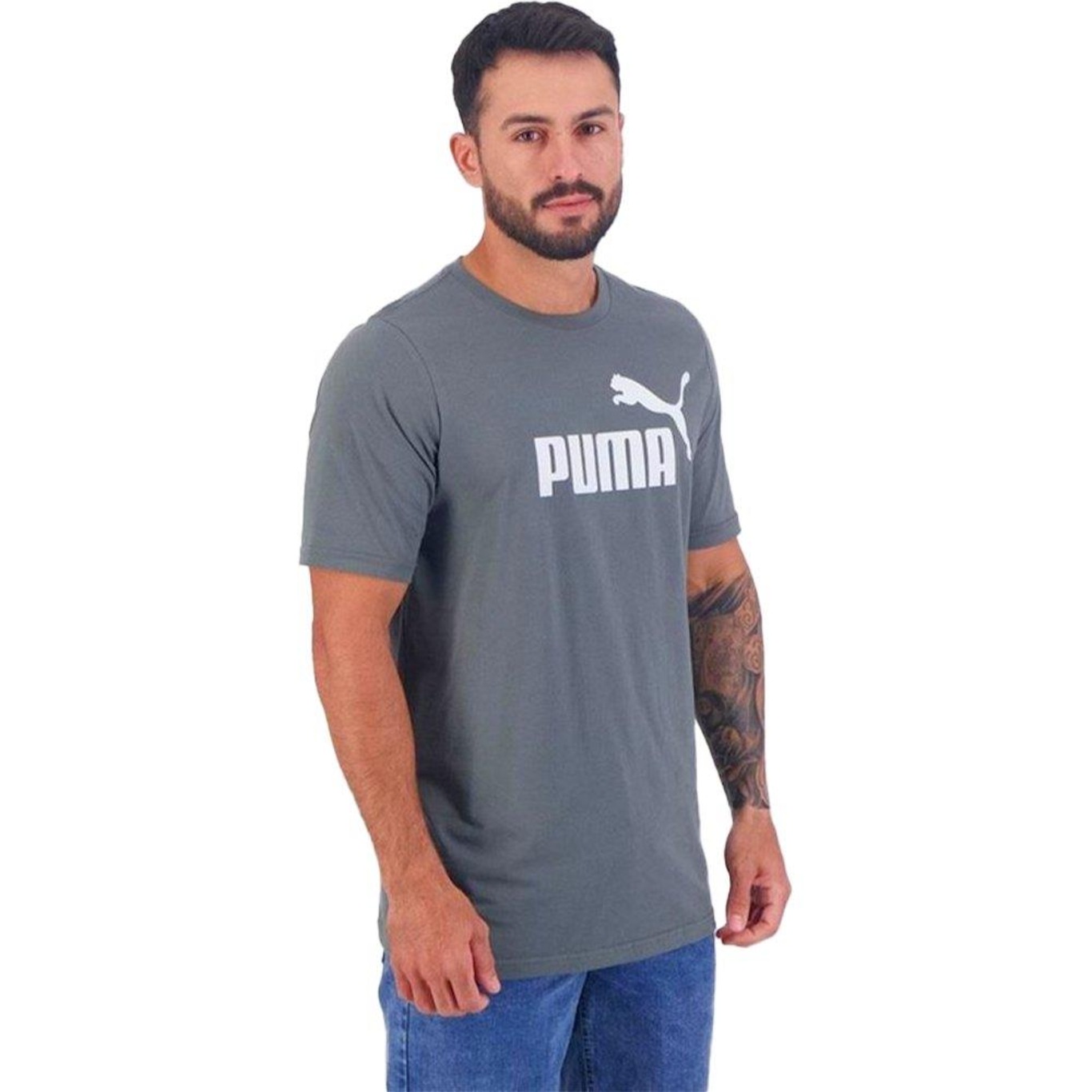 Camiseta Puma Ess Logo - Masculina - Foto 4