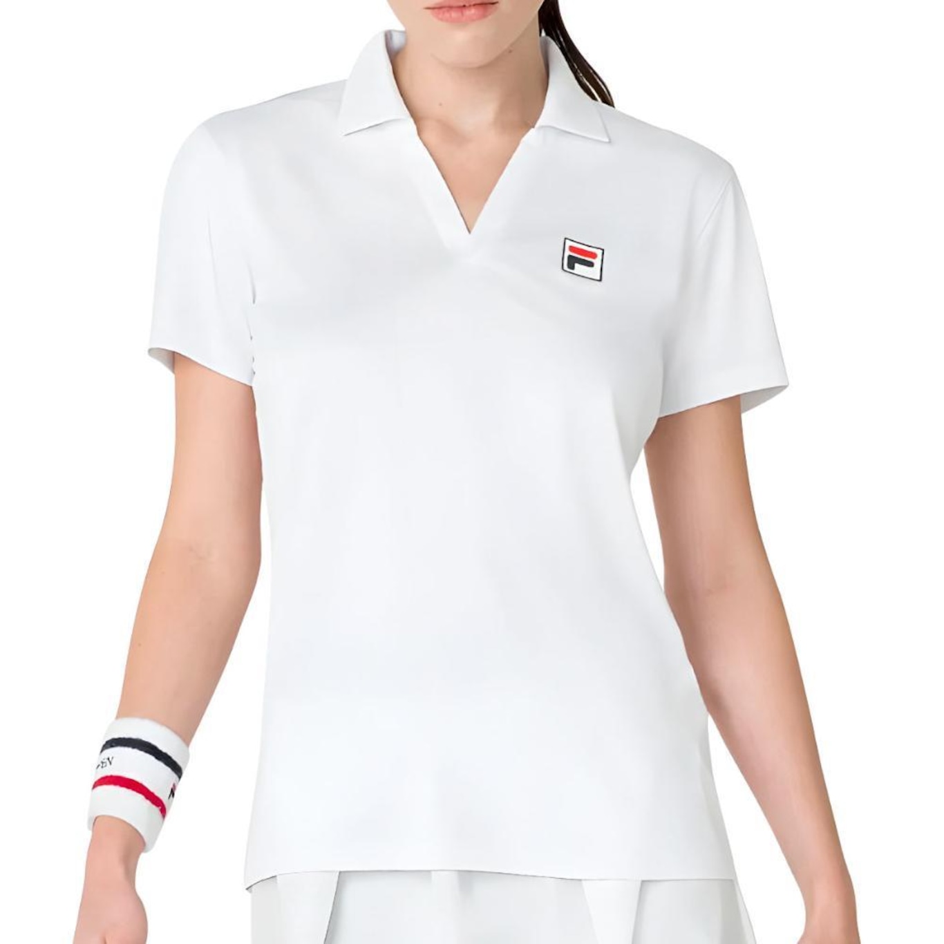 Camisa Polo Fila Line Fbox - Feminina - Foto 1