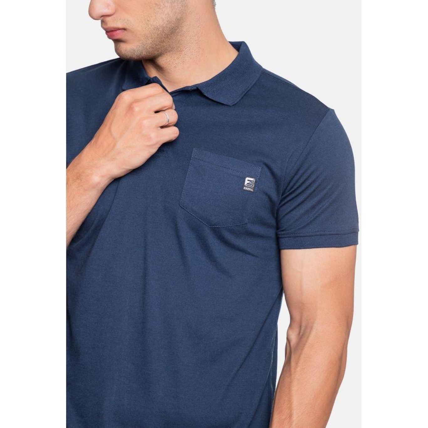 Camisa Polo Fatal Piquet Hipnose - Masculina - Foto 3