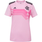 Camisa do Flamengo Rosa 2019 adidas - Feminina - Centauro