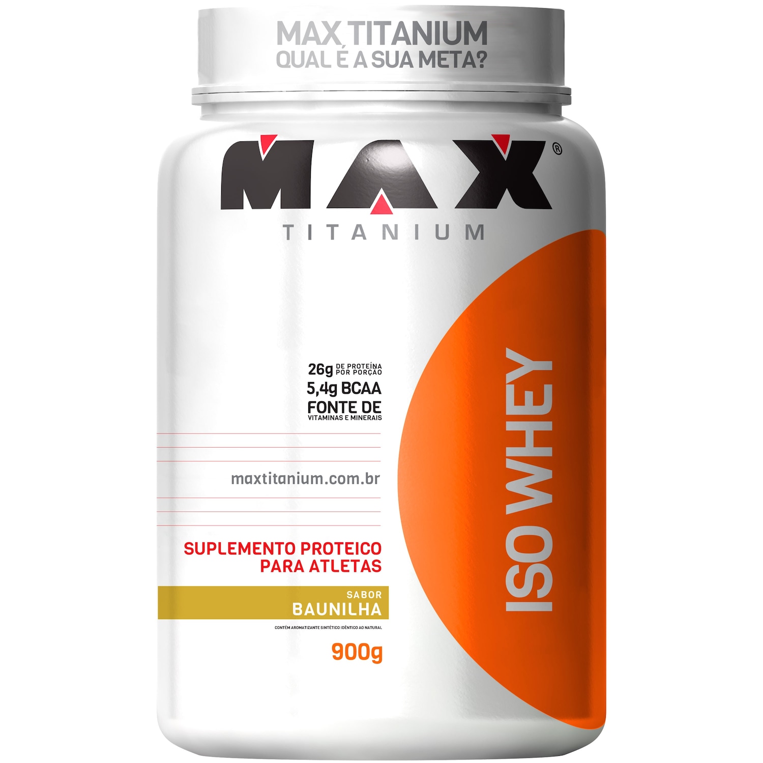 Whey Protein Max Titanium Baunilha ISO - 900g - Foto 1