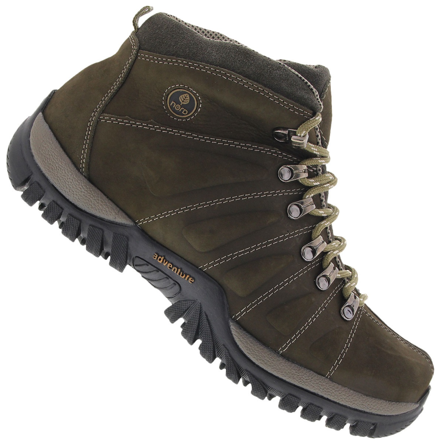 Bota de Couro Nord Outdoor Vesúvio - Masculina - Foto 1