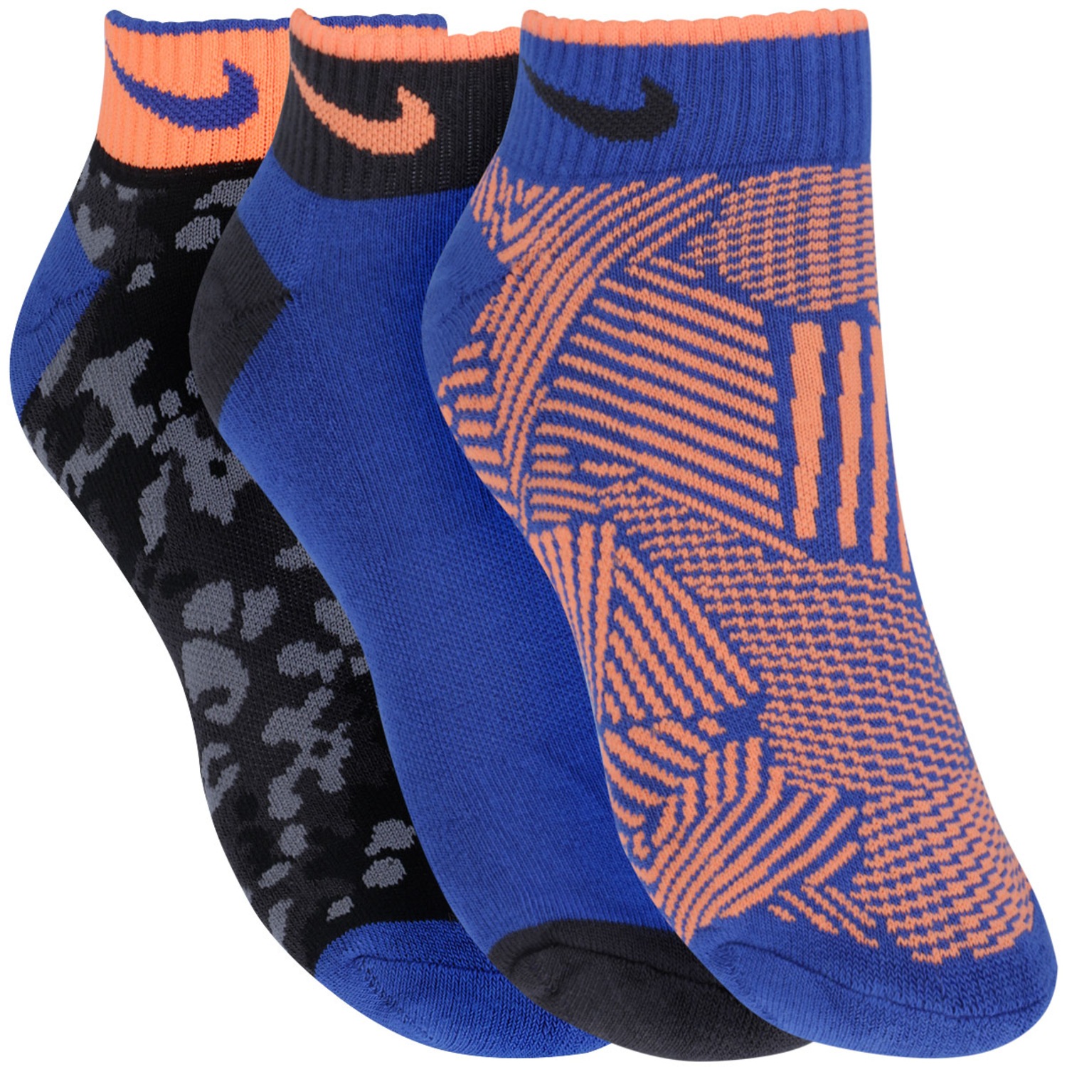 Meia Nike Graphic - Kit com 3 Pares de Meia - Juvenil - Foto 3