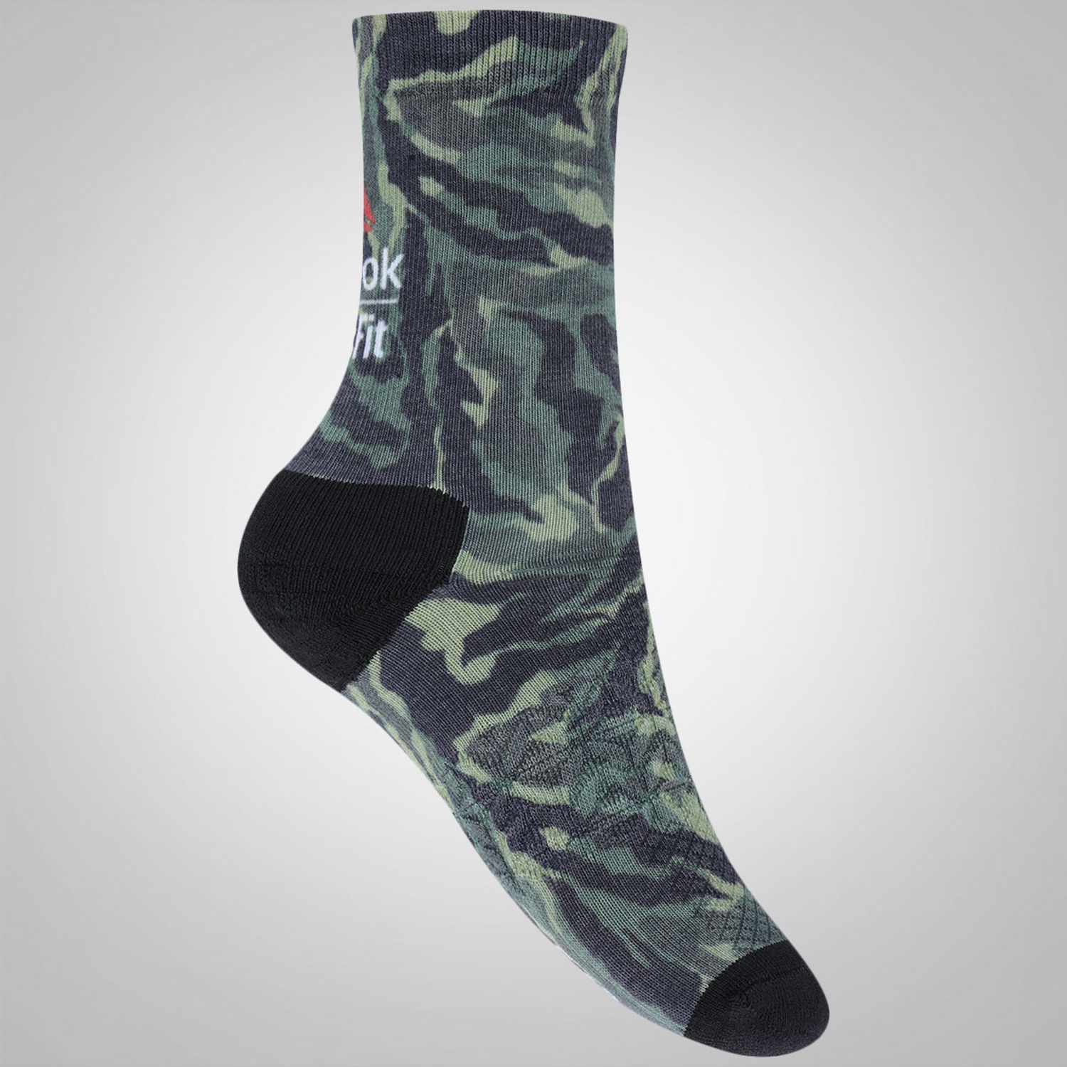 Meia Reebok U CF Prin Crew So - Masculina - Foto 1
