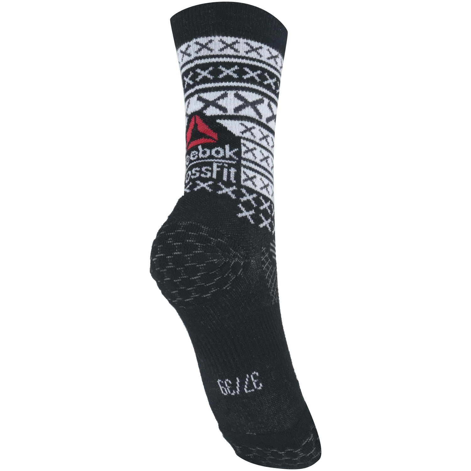 Meia Cano Alto Reebok CrossFit Eng X Stripe Crew - Masculina - Foto 2
