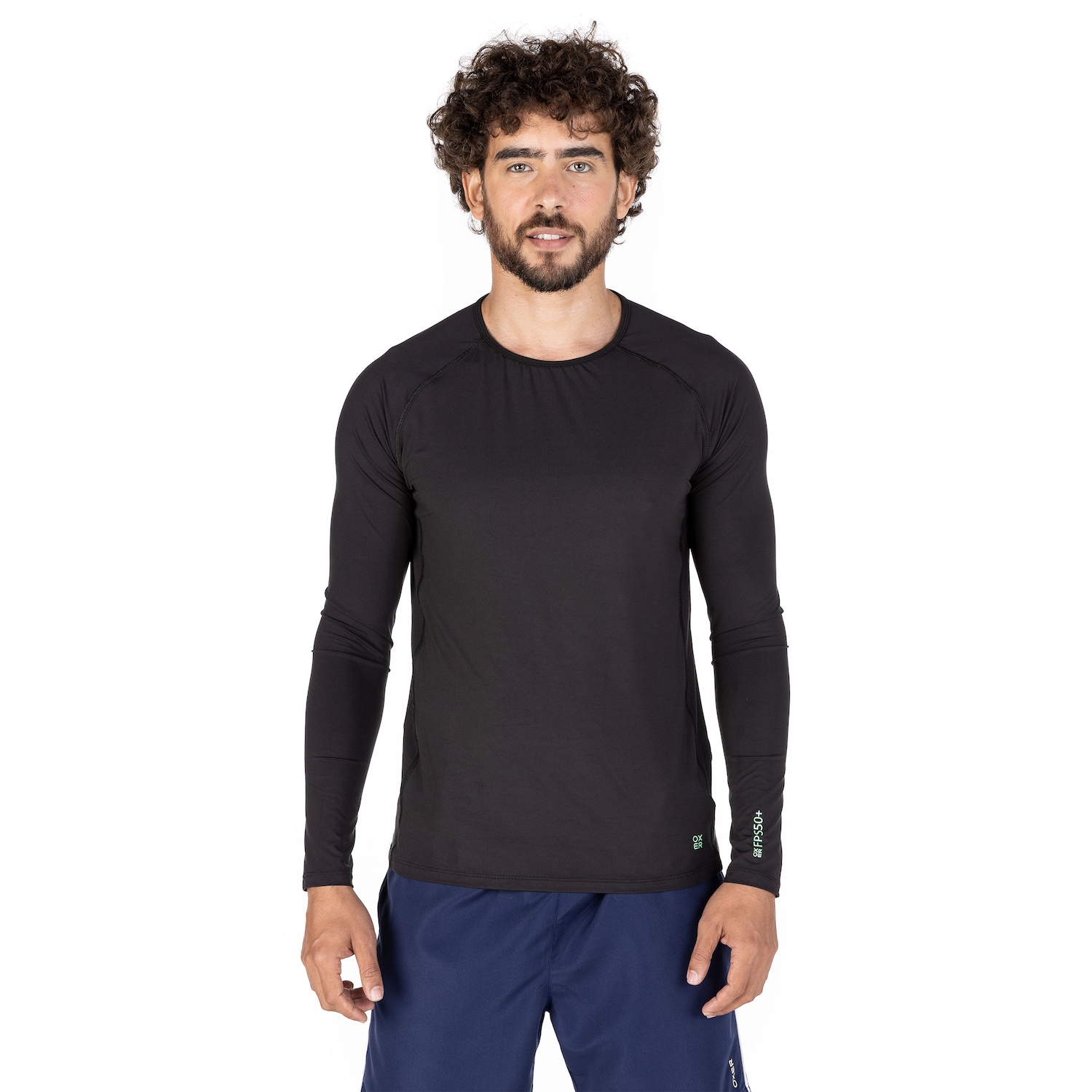 Camiseta Manga Longa com Proteção Solar UV 50+ Oxer New - Masculina - Foto 2