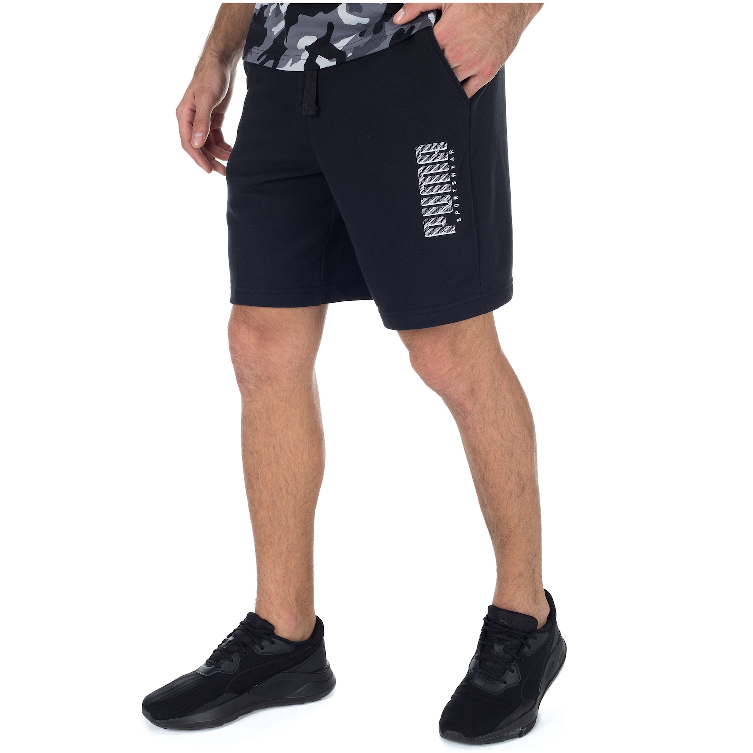 Bermuda de Moletom Puma Athletics TR 9 - Masculina - Foto 2