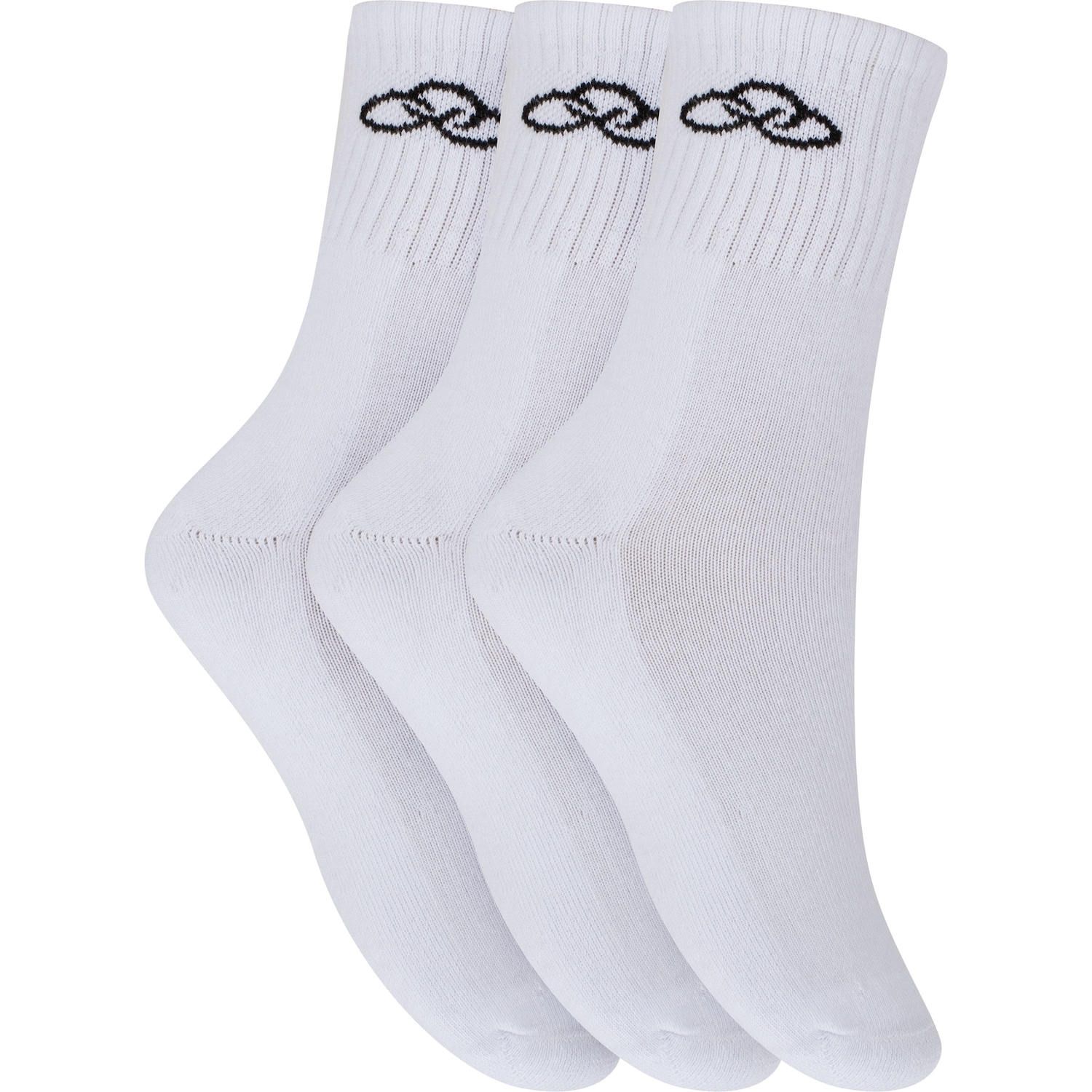 Kit de Meias Cano Médio Olympikus Tripack Unissex - Foto 1