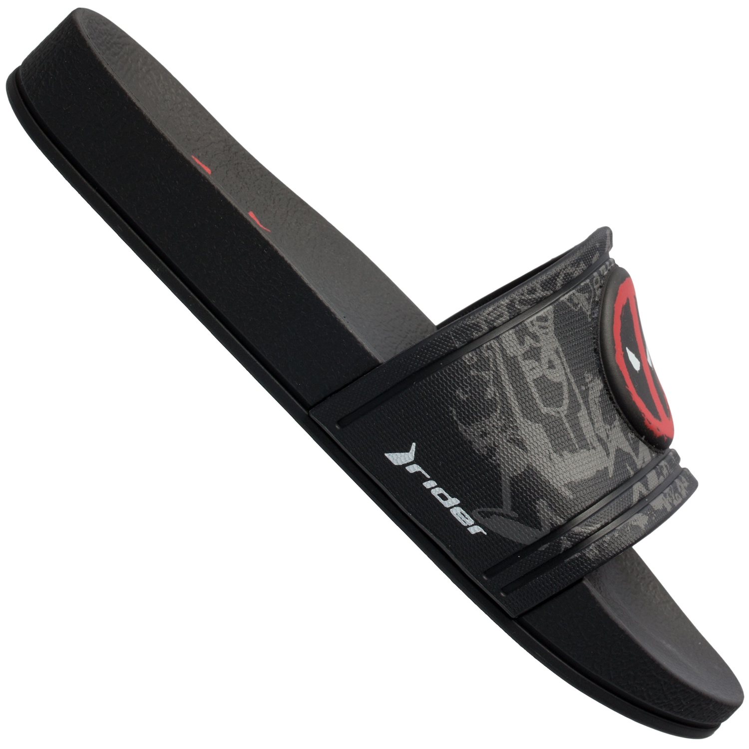 Chinelo Grendene Rider Marvel Deadpool Full 86 - Slide - Infantil - Foto 2