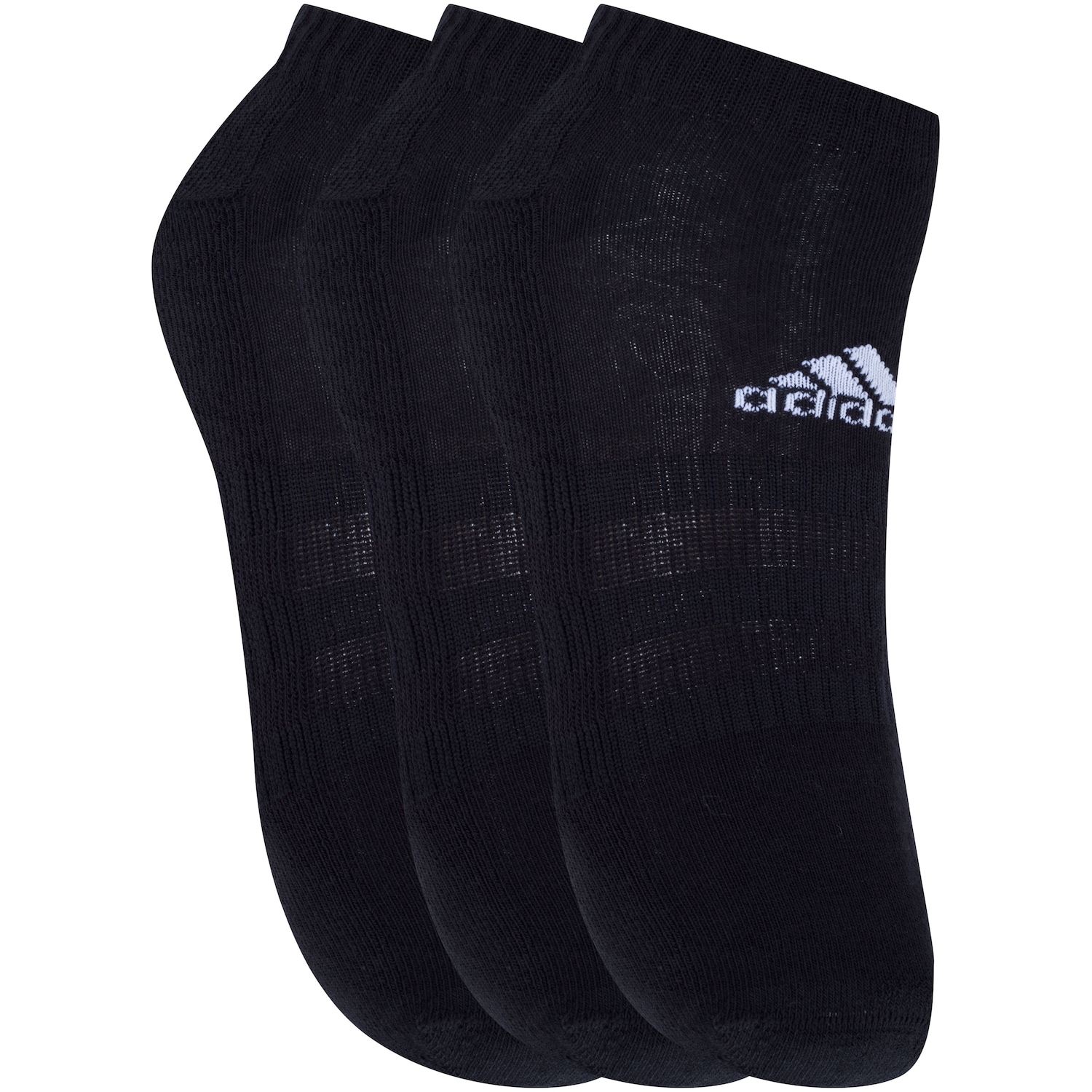 Kit de Meias Sapatilha adidas Cush Low com 3 Pares - 38 a 40 - Feminino - Foto 3