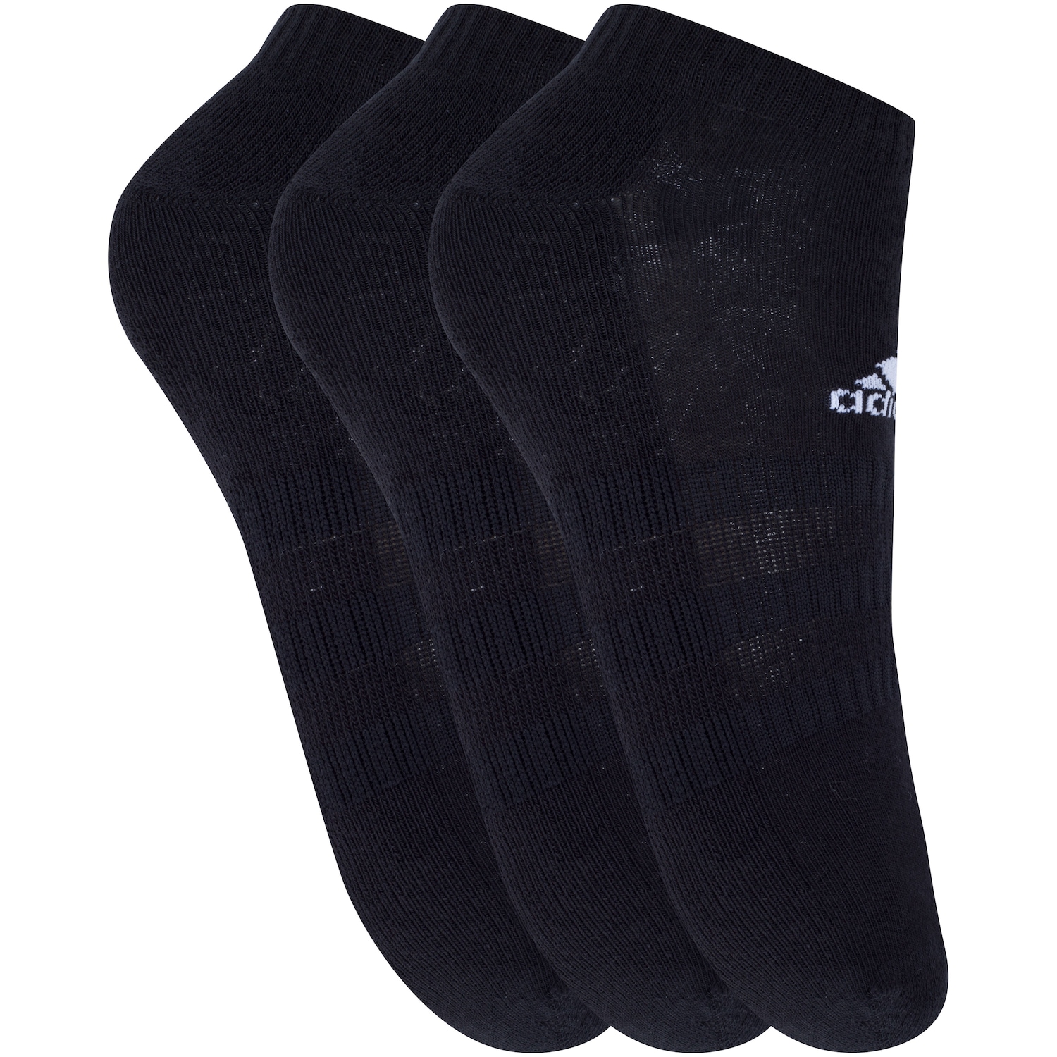 Kit de Meias Sapatilha adidas Cush Low com 3 Pares - 38 a 40 - Feminino - Foto 1