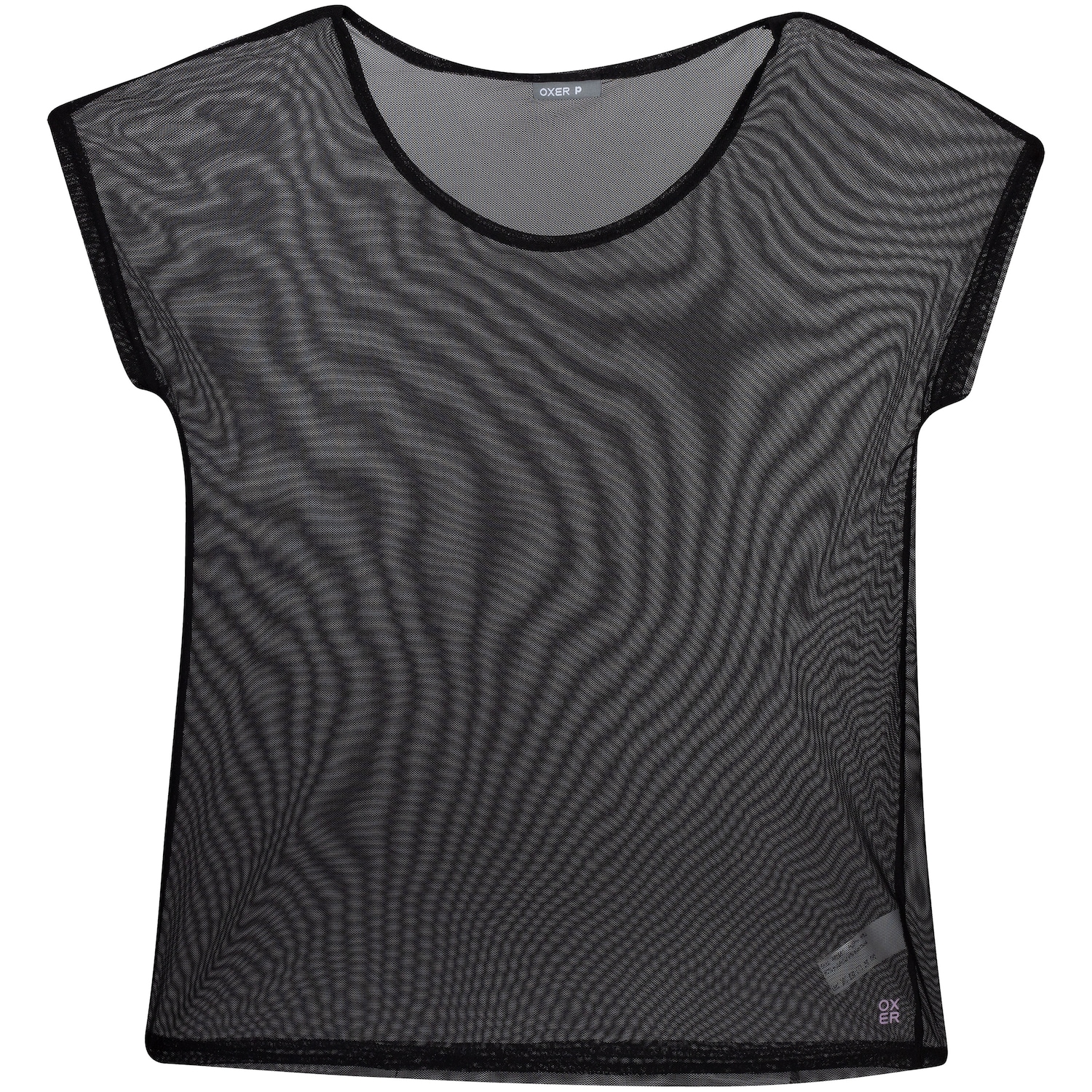 Camiseta Oxer Manga Curta Tule Lisa - Feminina - Foto 1