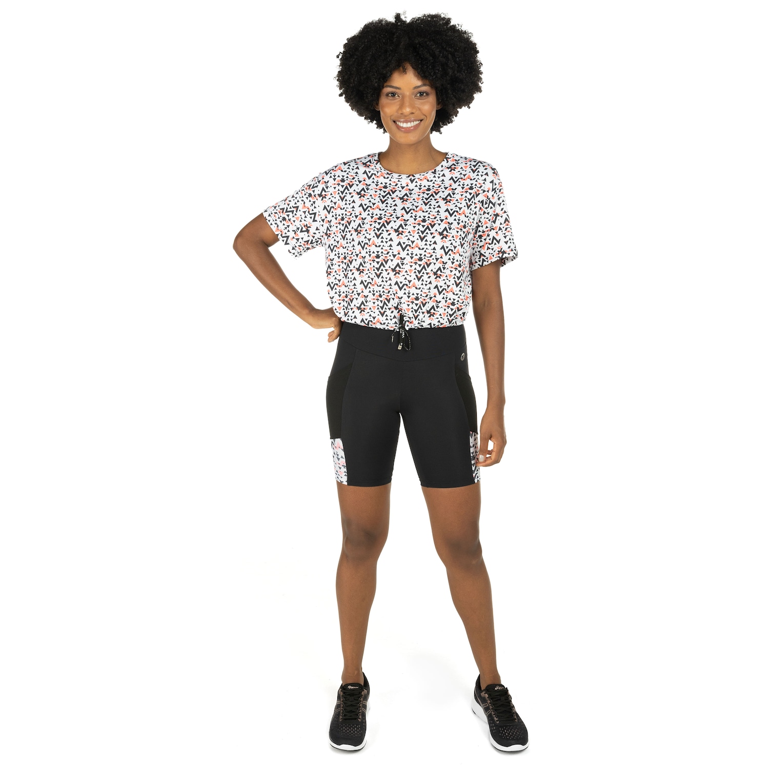 Camiseta Vestem Manga Curta J Geo Zig Zag - Feminina - Foto 4
