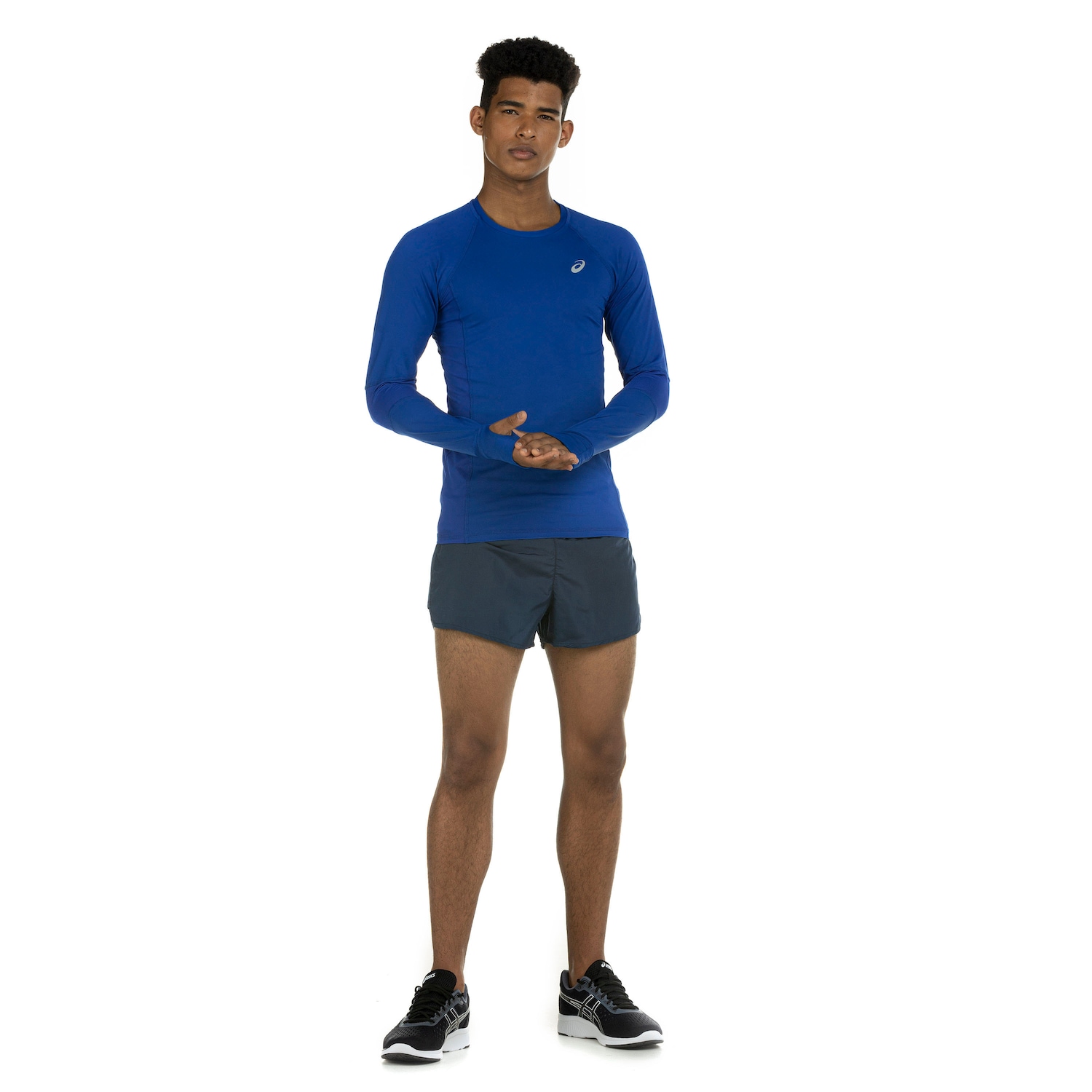 Camiseta ASICS Manga Longa com Proteção Uv  Breathe Running 3 - Masculina - Foto 5