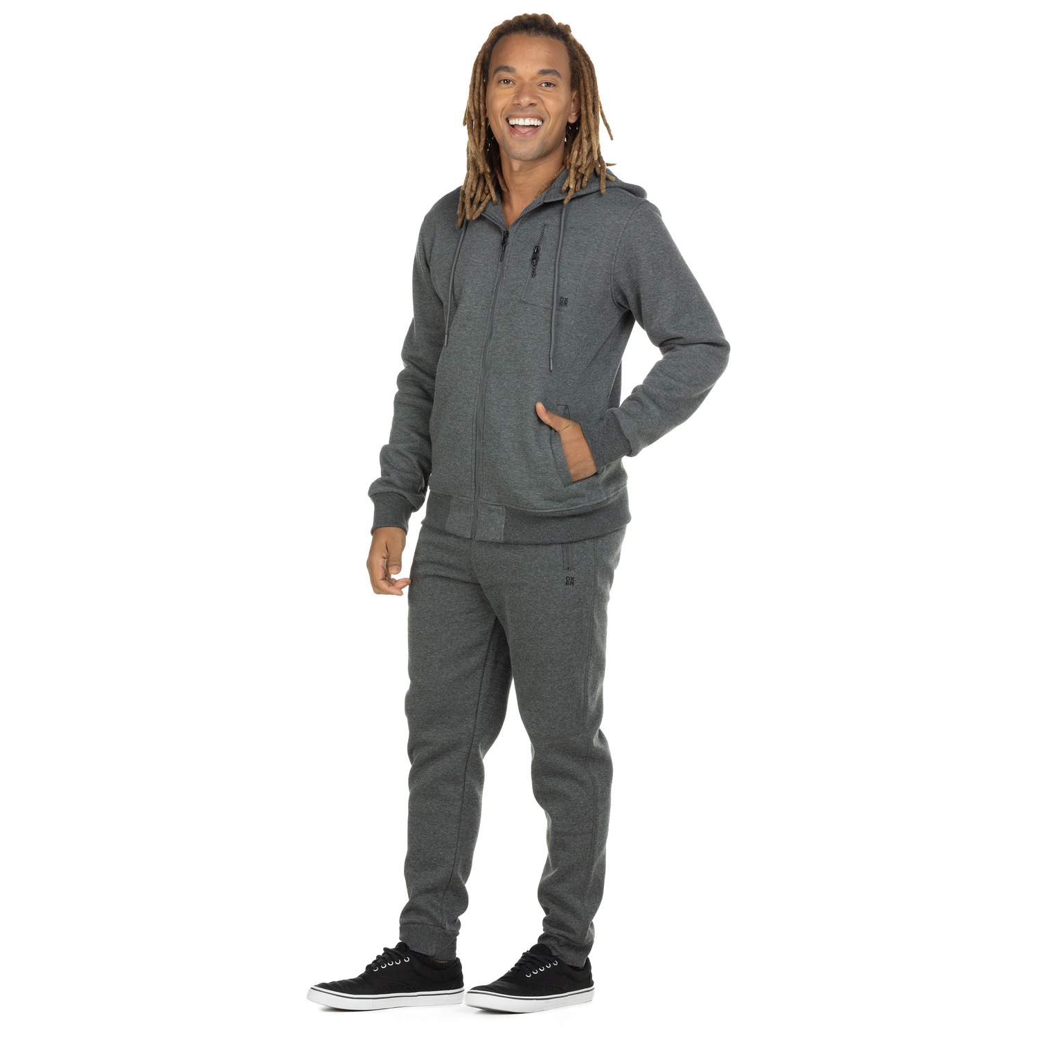 Jaqueta Masculina Oxer com Capuz e Bolso de Zíper Mark Bs - Foto 4