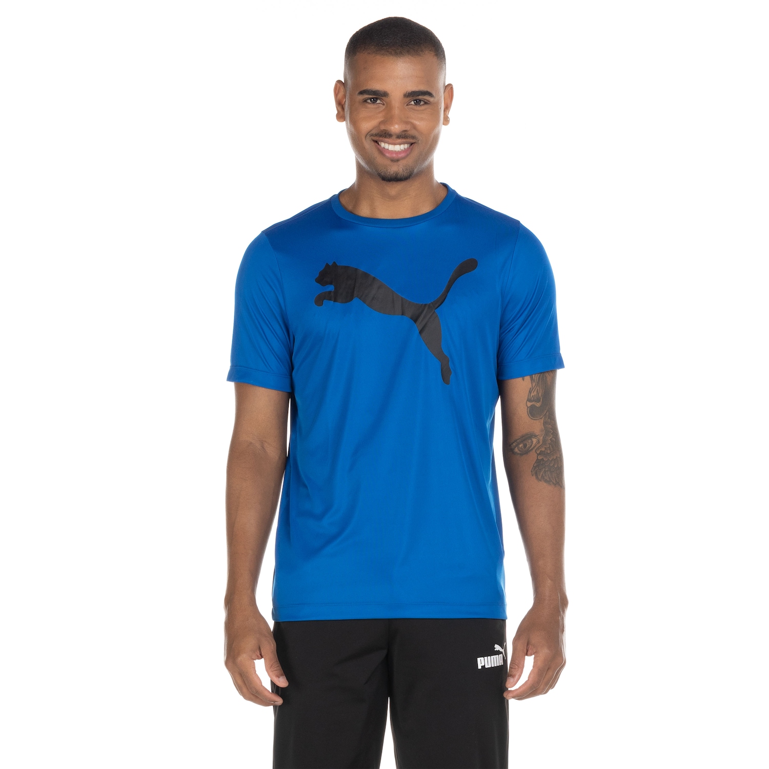 Camiseta Puma Manga Curta Active Big Logo - Masculina - Foto 2