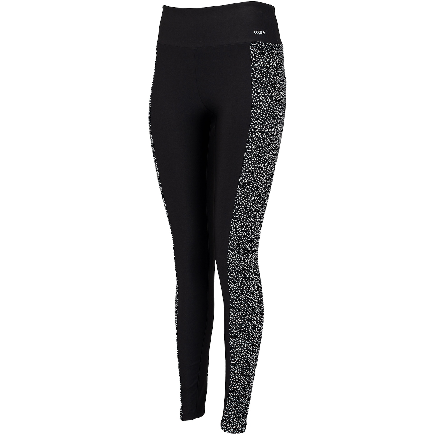 Calça Legging Feminina Oxer Recorte Estampa Poá com Baixa Compressão Cós Médio - Foto 5