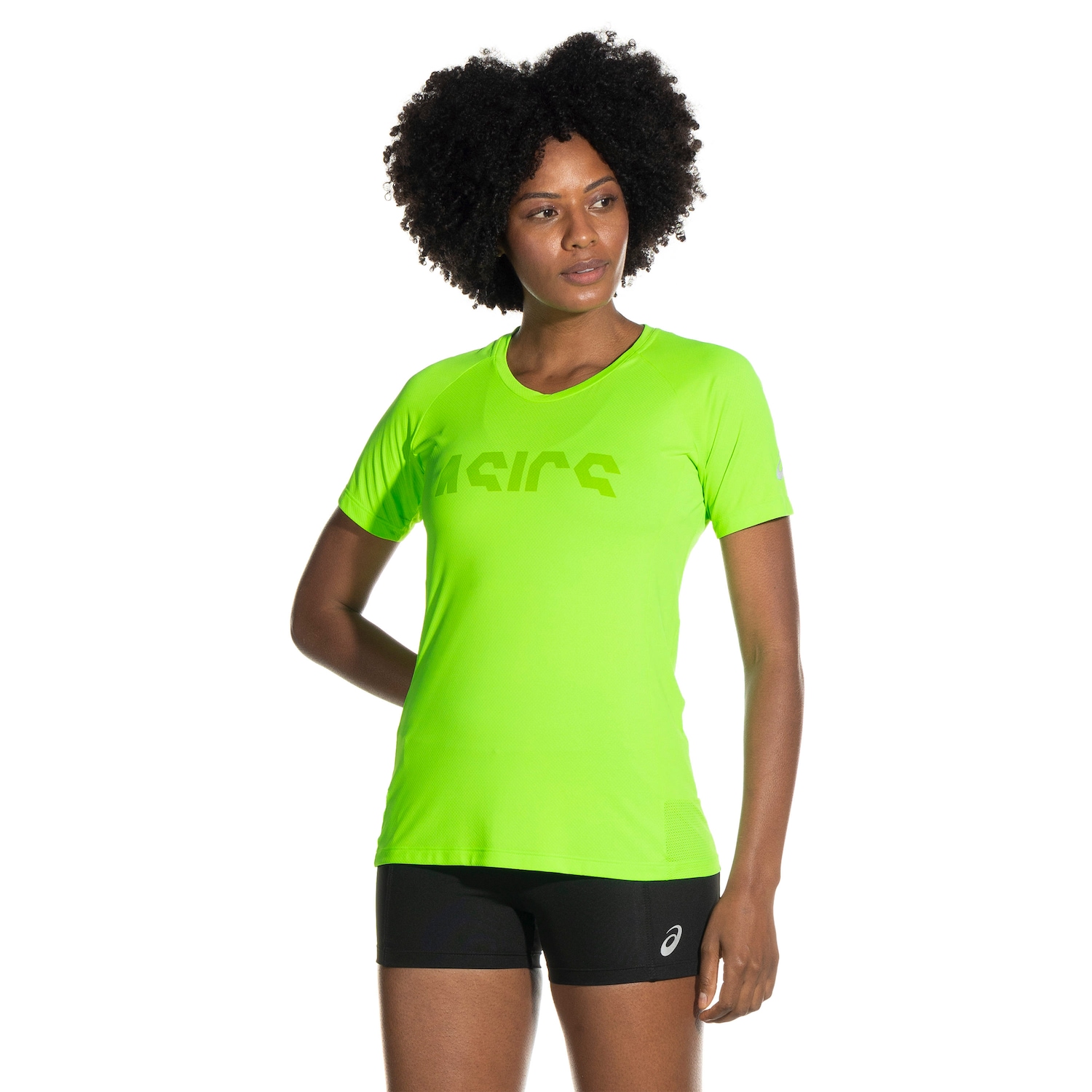 Camiseta ASICS Manga Curta Recorte Respirável - Feminina - Foto 2