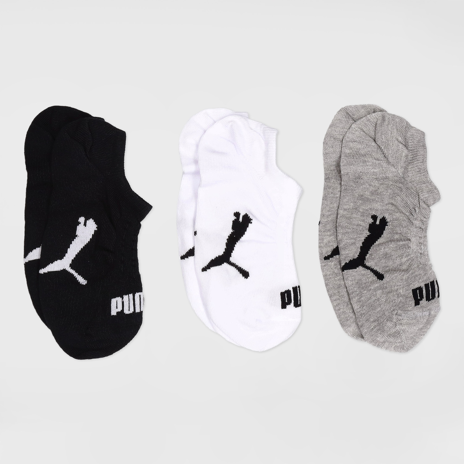 Kit de Meias Puma Esportiva Sapatilha com 3 Pares 34 a 39 - Feminina - Foto 1