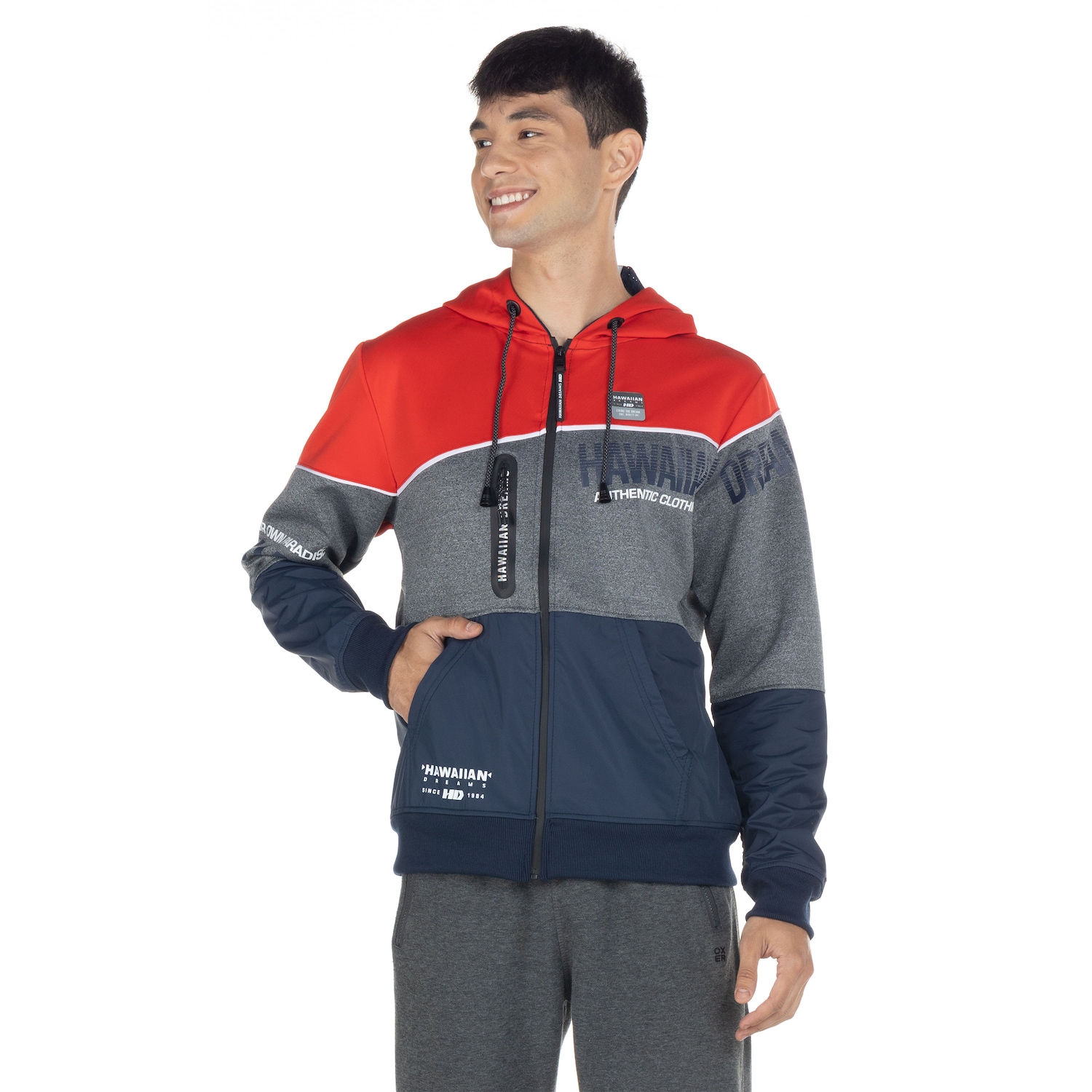 Jaqueta de Moletom HD com Capuz Cang Aberto 9790A - Masculina - Foto 2