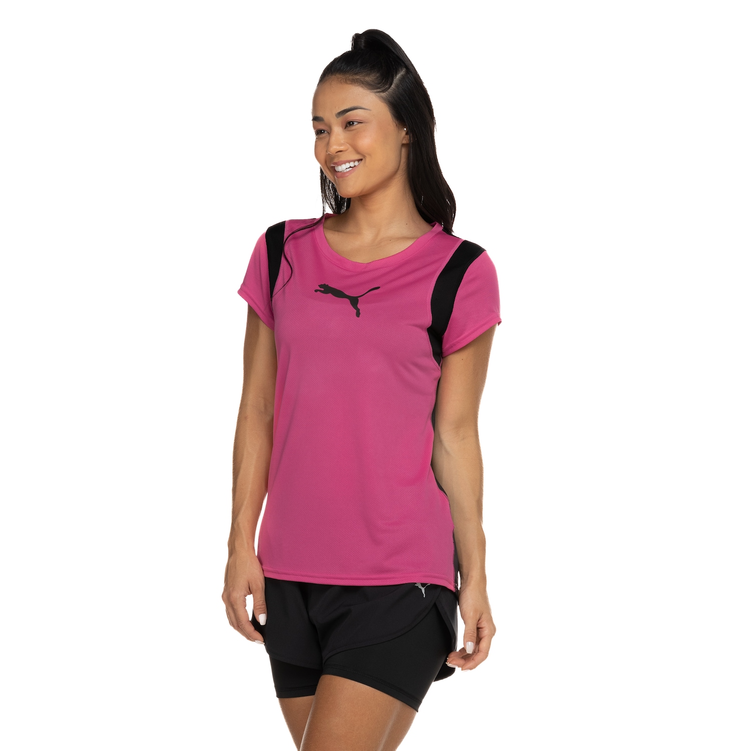 Camiseta Puma Manga Curta Train All Day Tee - Feminina - Foto 4