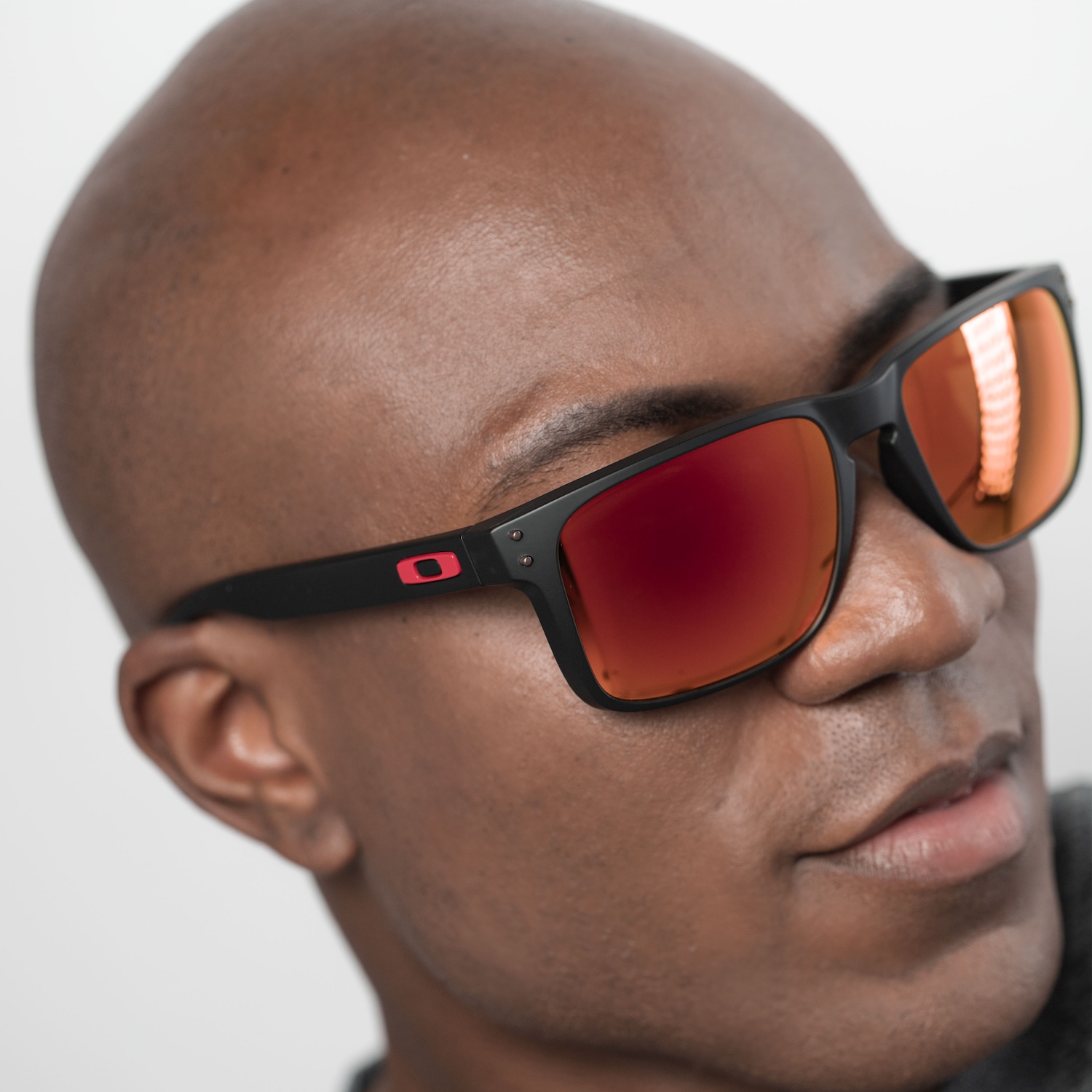 Óculos de Sol Oakley Holbrook XL Matte Black Warm Grey Prizm - Unissex - Foto 3