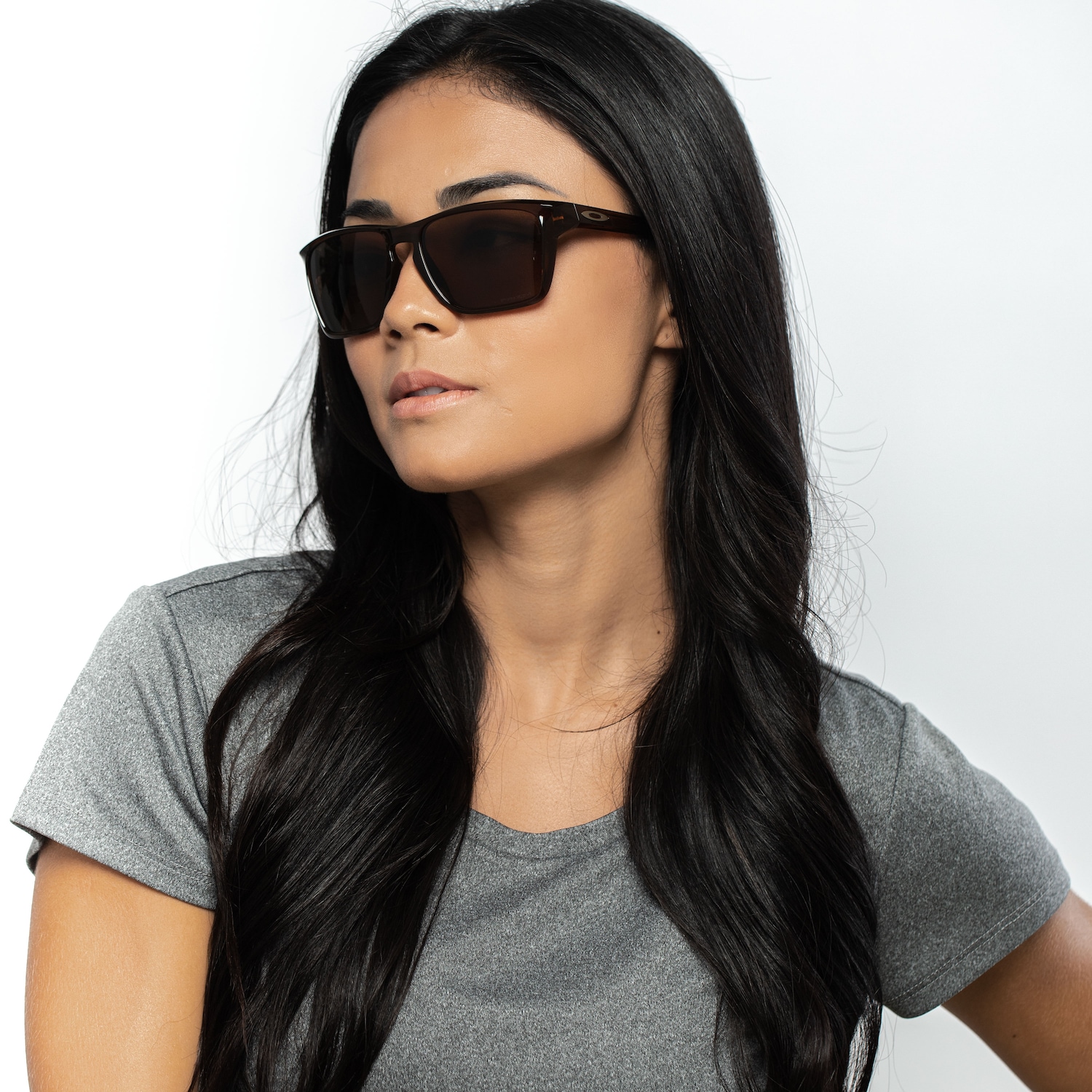 Óculos de Sol Oakley Sylas Polished Prizm Rootbeer - Unissex - Foto 3