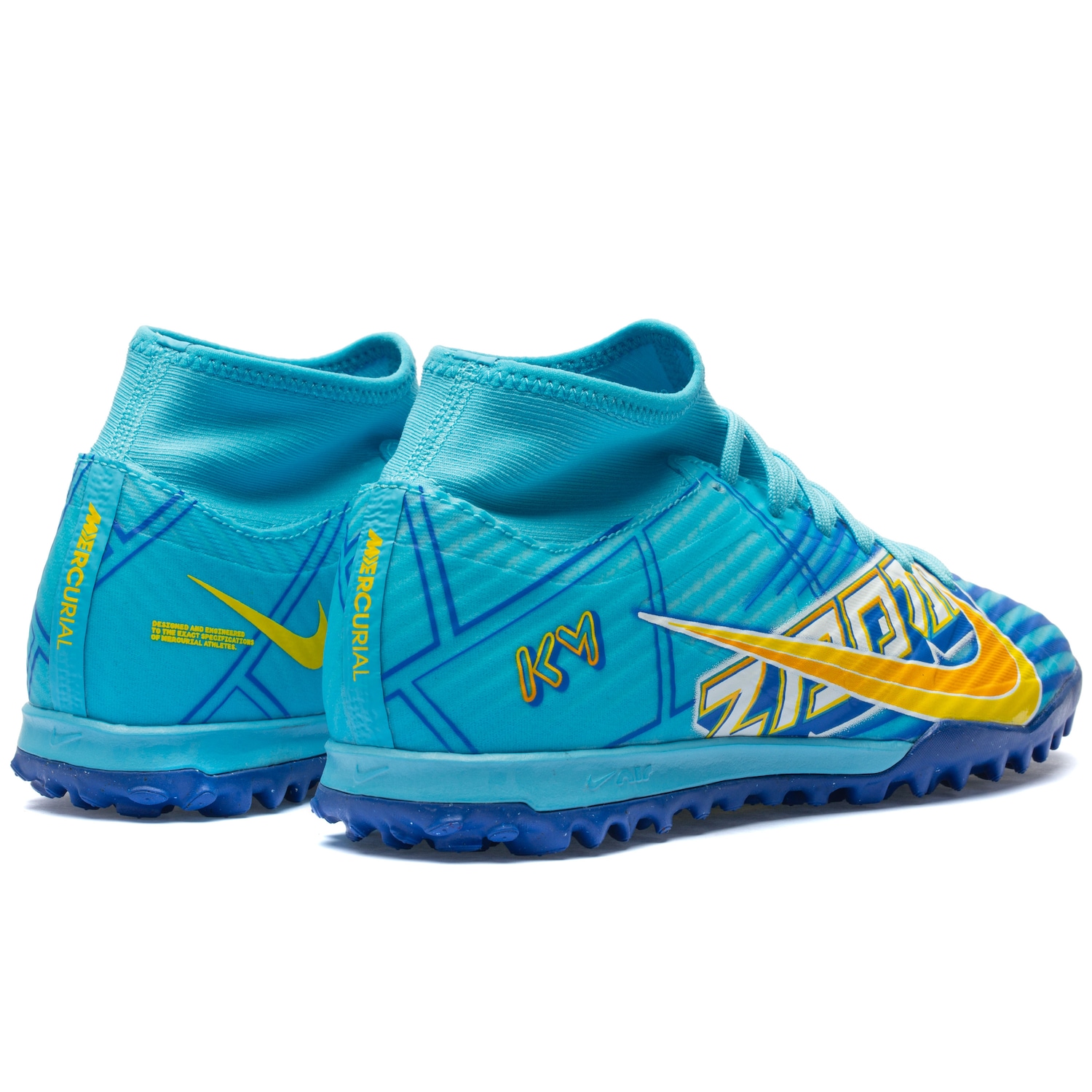 Chuteira Society Adulto Nike Zoom Superfly 9 Academy Kylian Mbappé TF - Foto 5