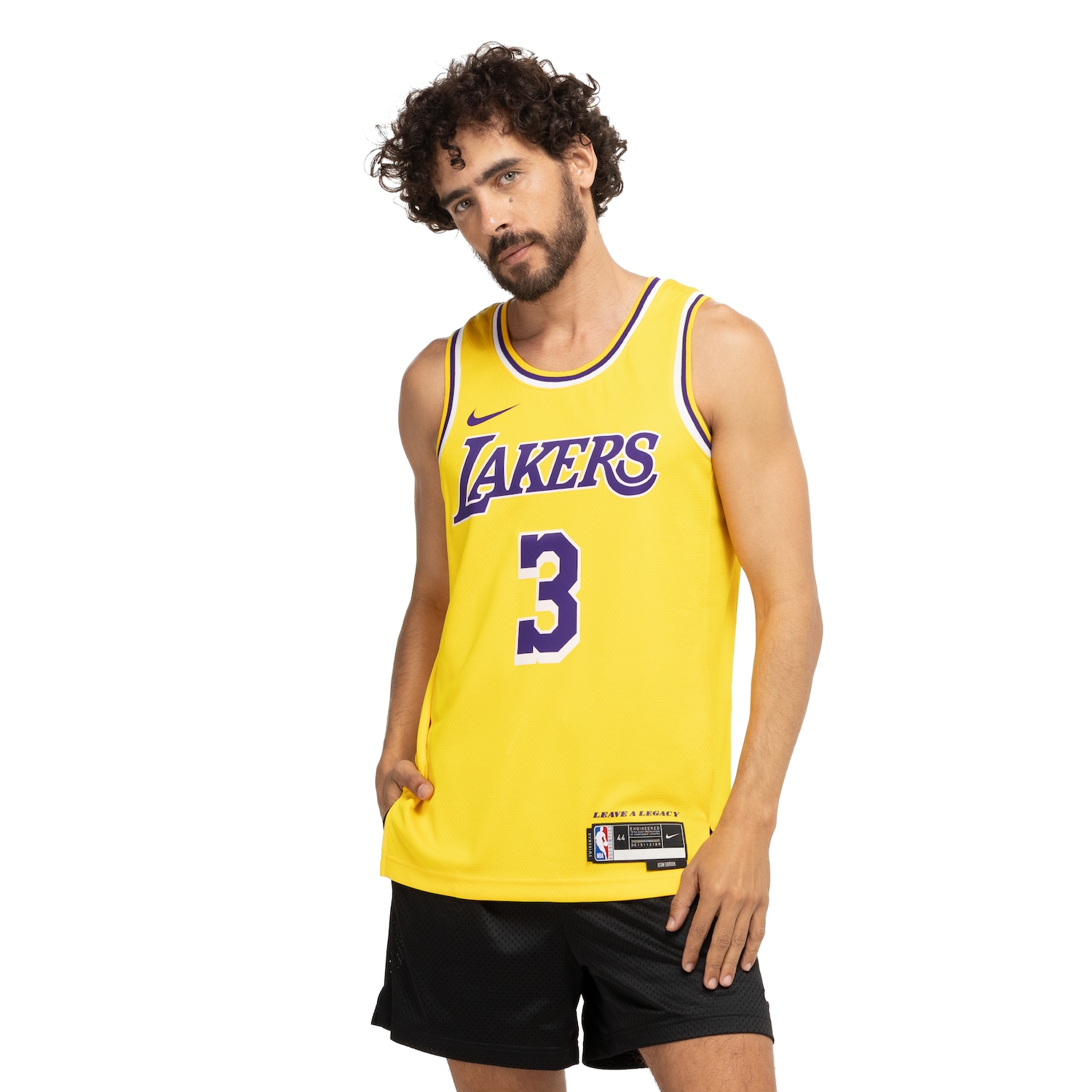 Camiseta Regata Los Angeles Lakers Nike Dri-Fit NBA MNK SWGMN JSY - Foto 1
