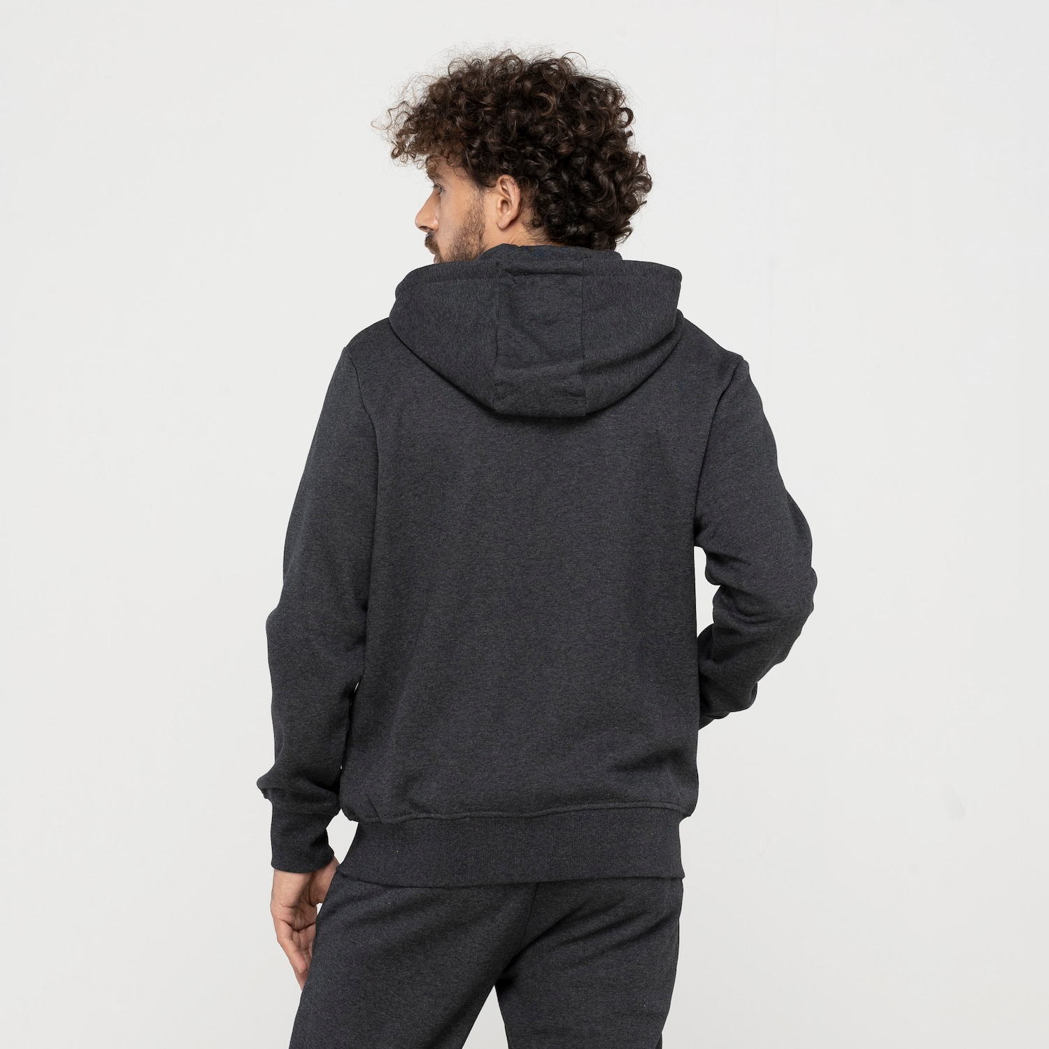 Jaqueta Masculina ASICS com Capuz Moletom Canguru Fleece - Foto 3